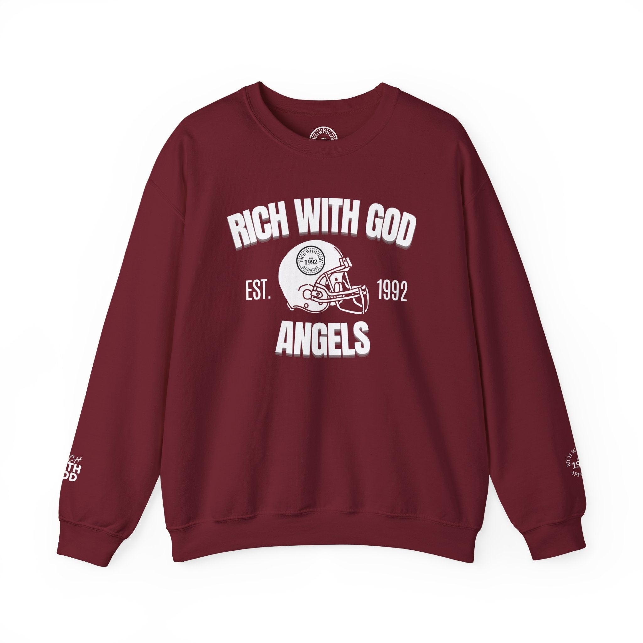 Rich With God Angels Crewneck Sweatshirt