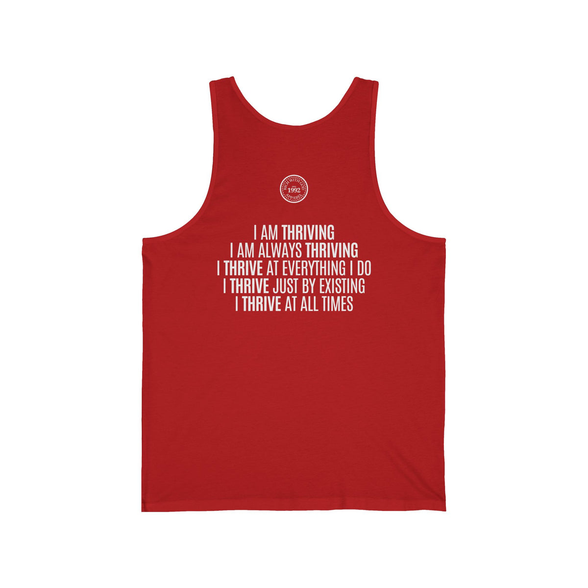 I Am Thriving Unisex Jersey Tank