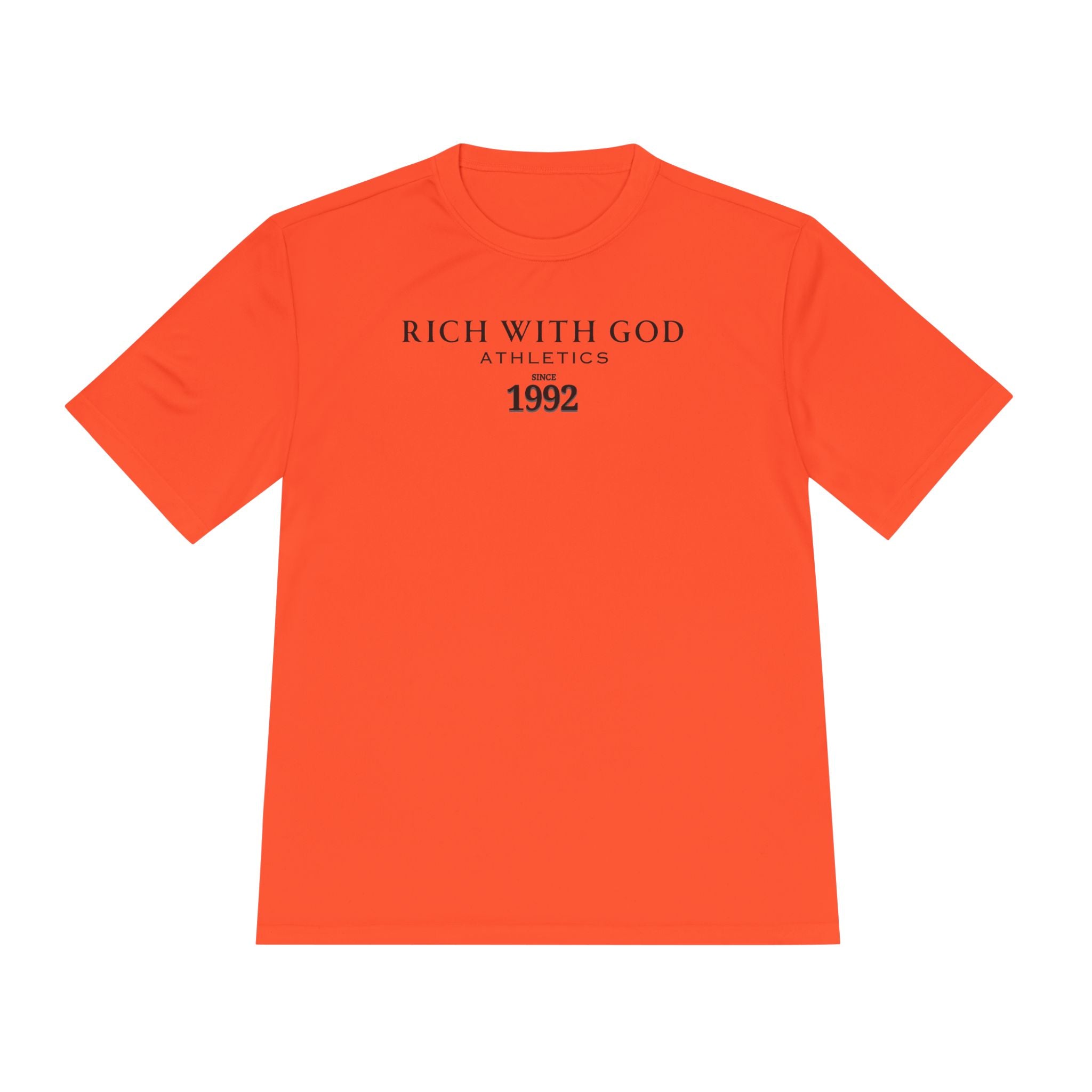 Rich With God Athletics Unisex Moisture Wicking Tee