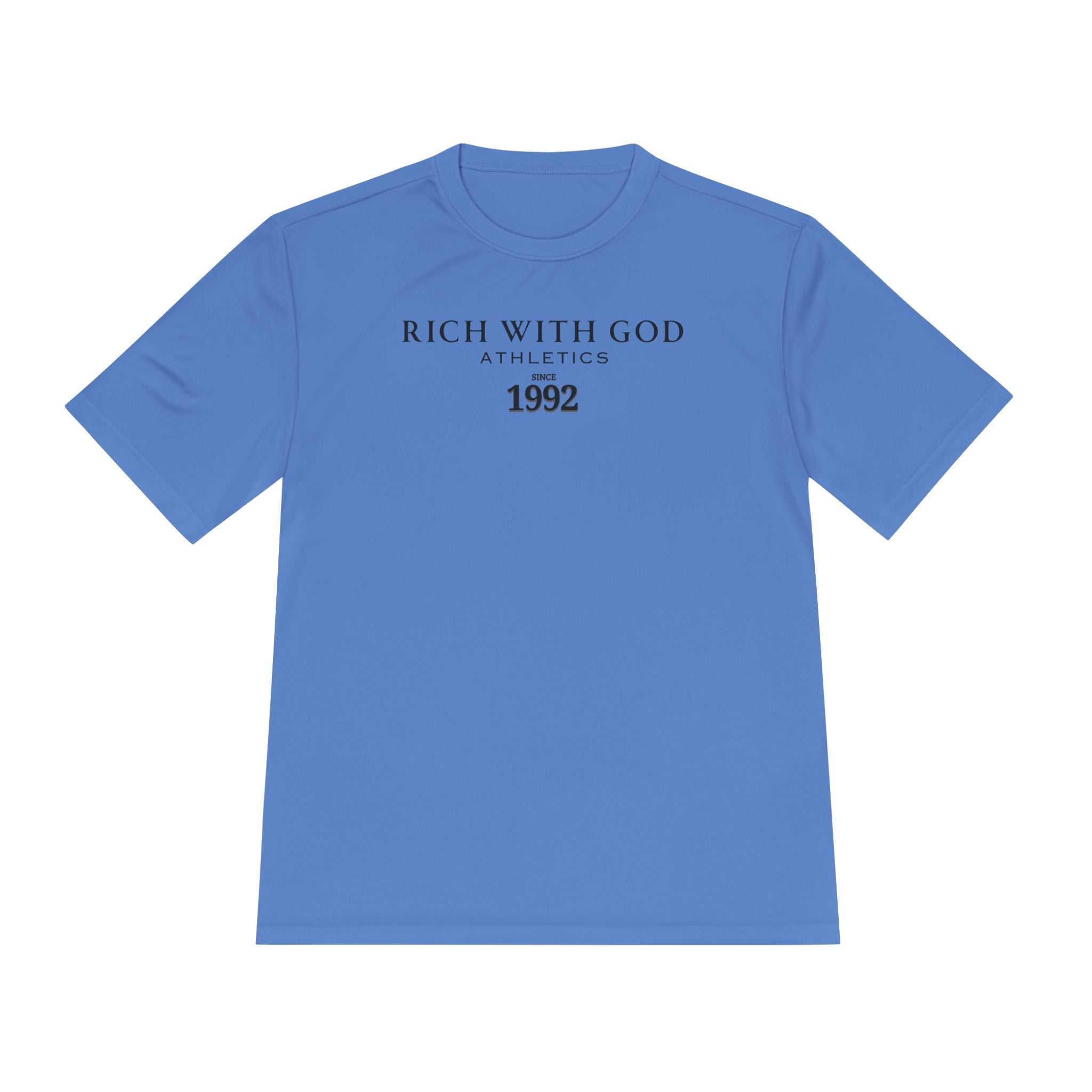 Rich With God Athletics Unisex Moisture Wicking Tee