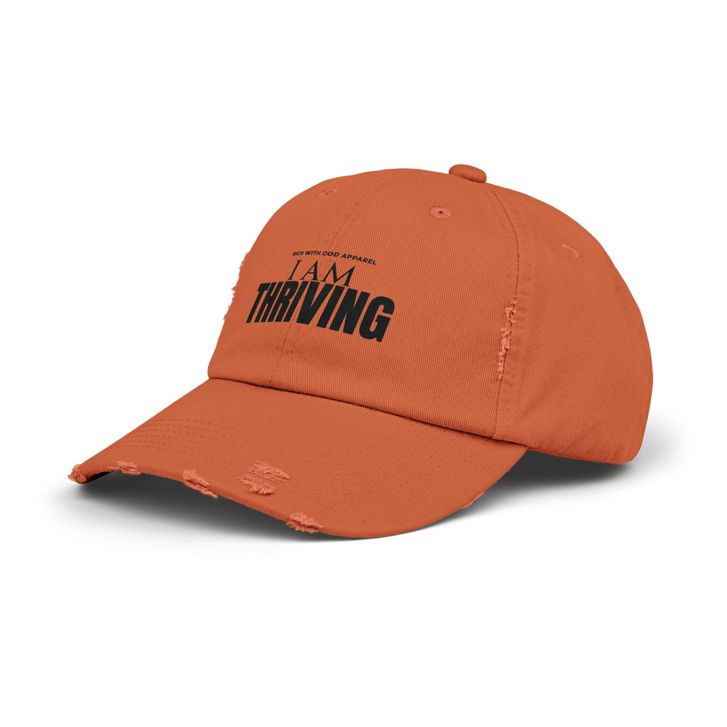 I Am Thriving Unisex Distressed Cap