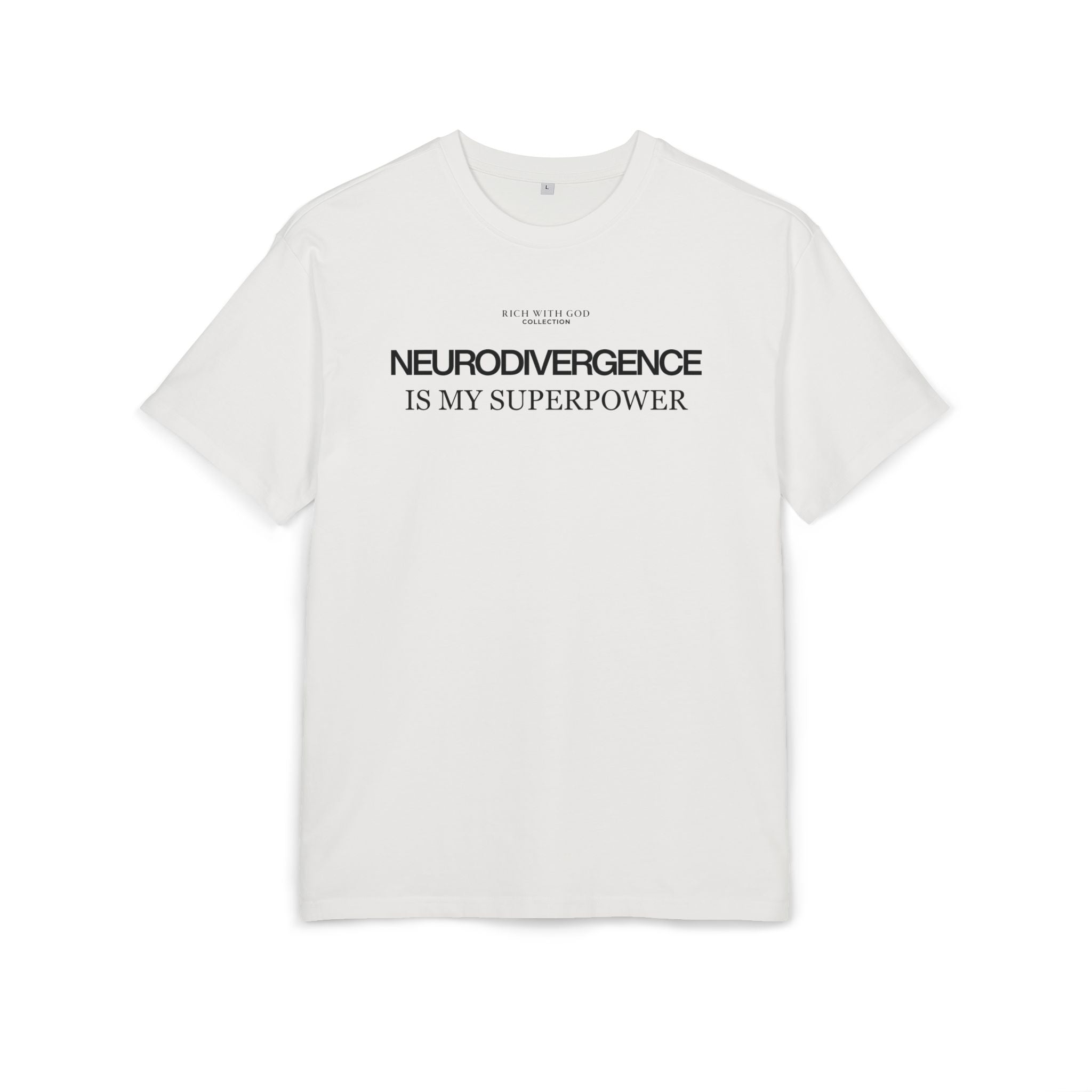 Neurodivergence is My Superpower Oversized Graphic Tee