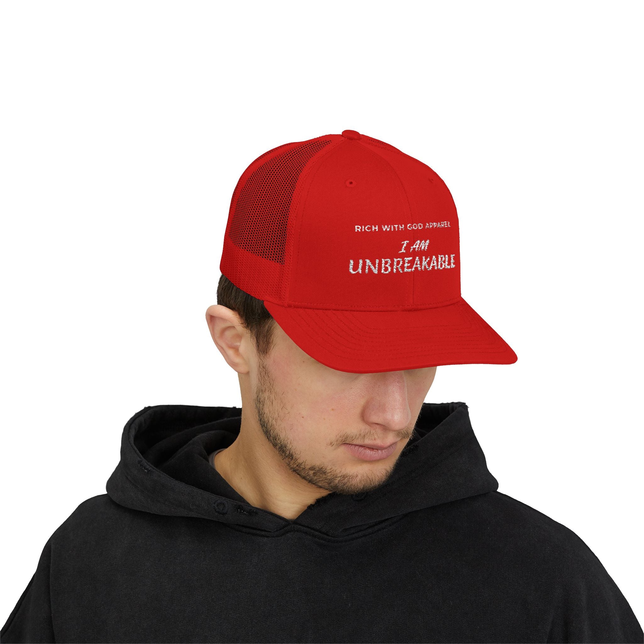I Am Unbreakable Snapback Trucker Cap