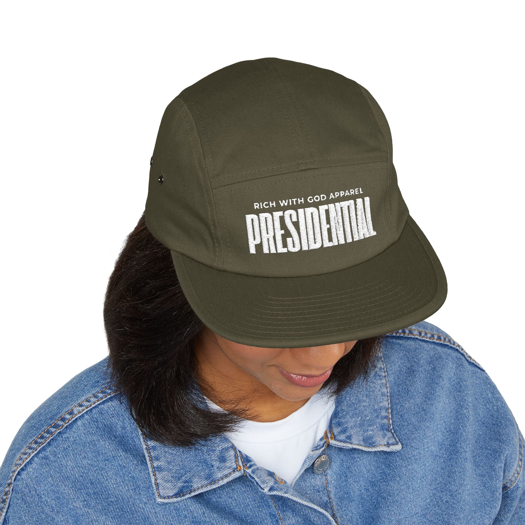 Presidential 5 Panel Cap (Embroidery)
