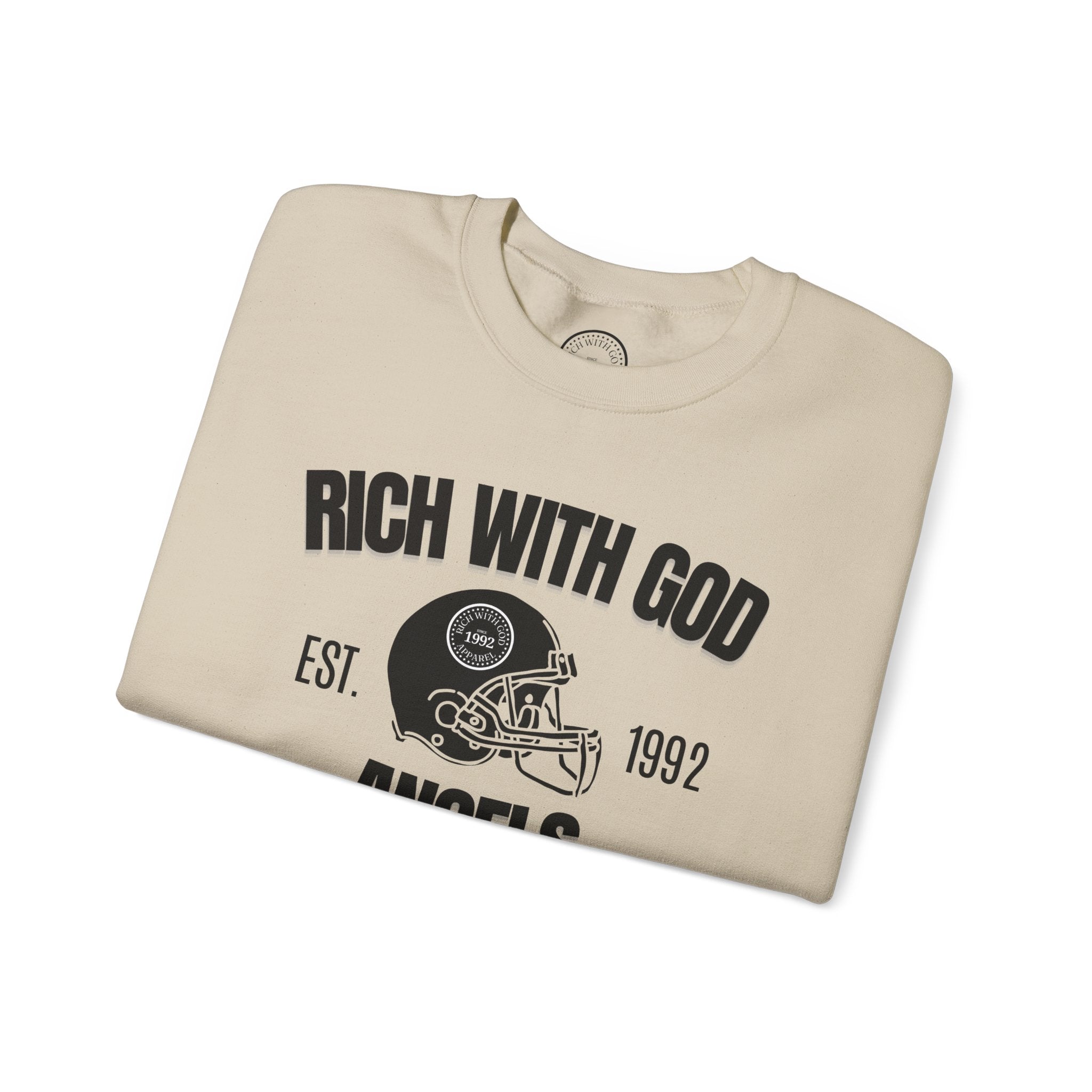 Rich With God Angels Crewneck Sweatshirt