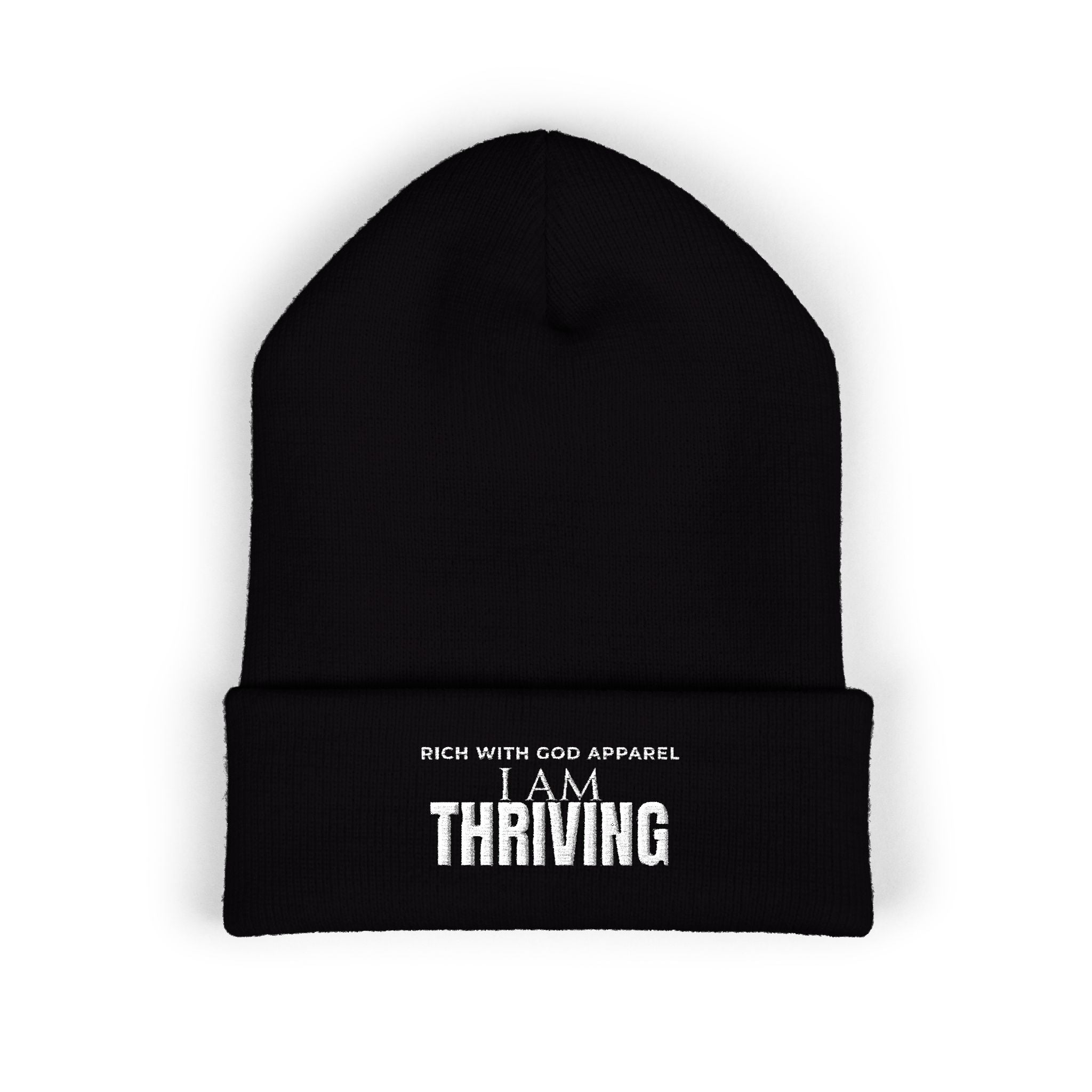 I Am Thriving Embroidered Cuffed Beanie