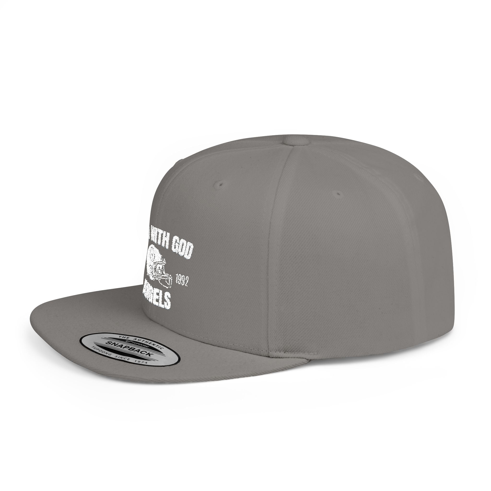 Rich With God Angels Flat Bill Snapback