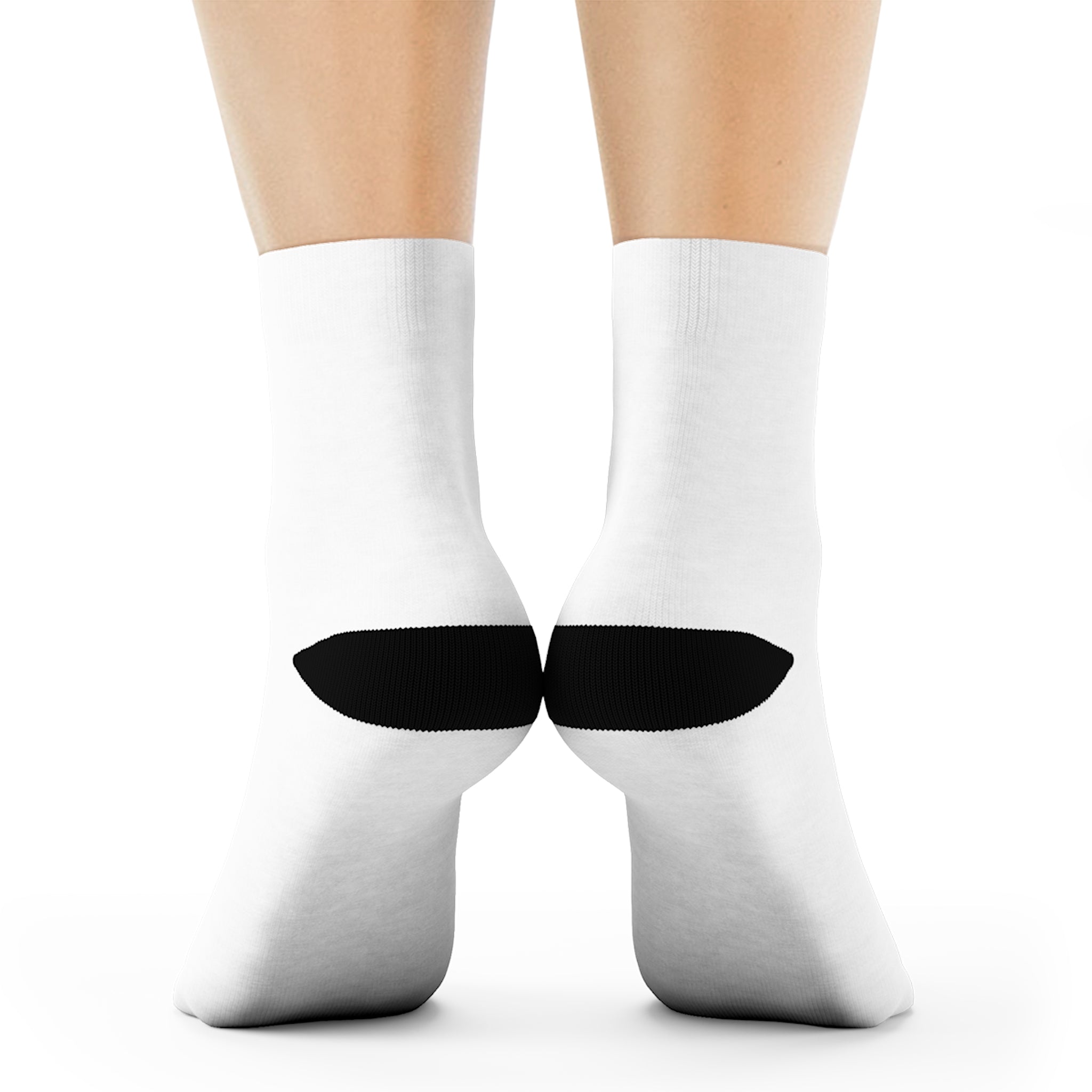 Rich With God Collection White Crew Socks