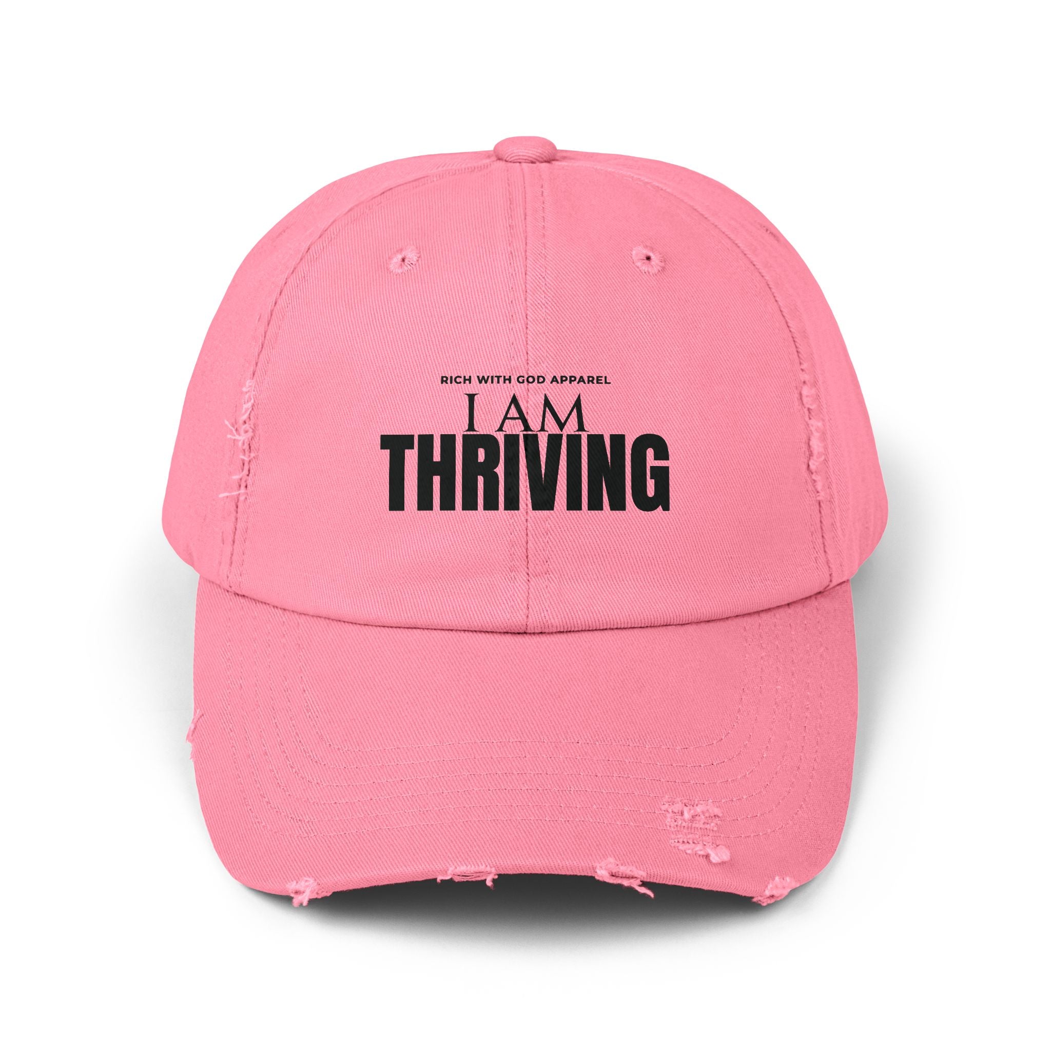 I Am Thriving Unisex Distressed Cap