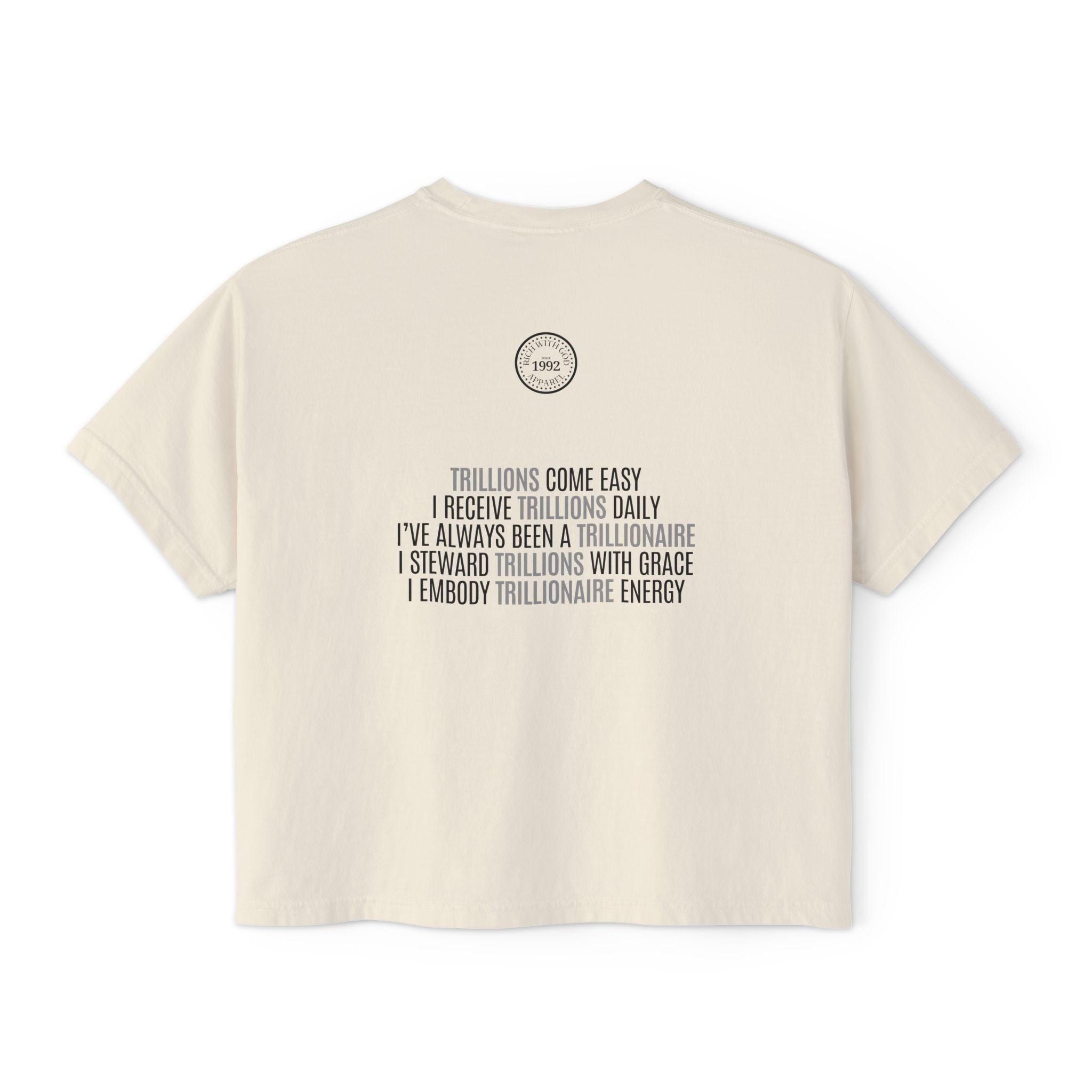 God Made Trillionaire Women's Boxy Tee