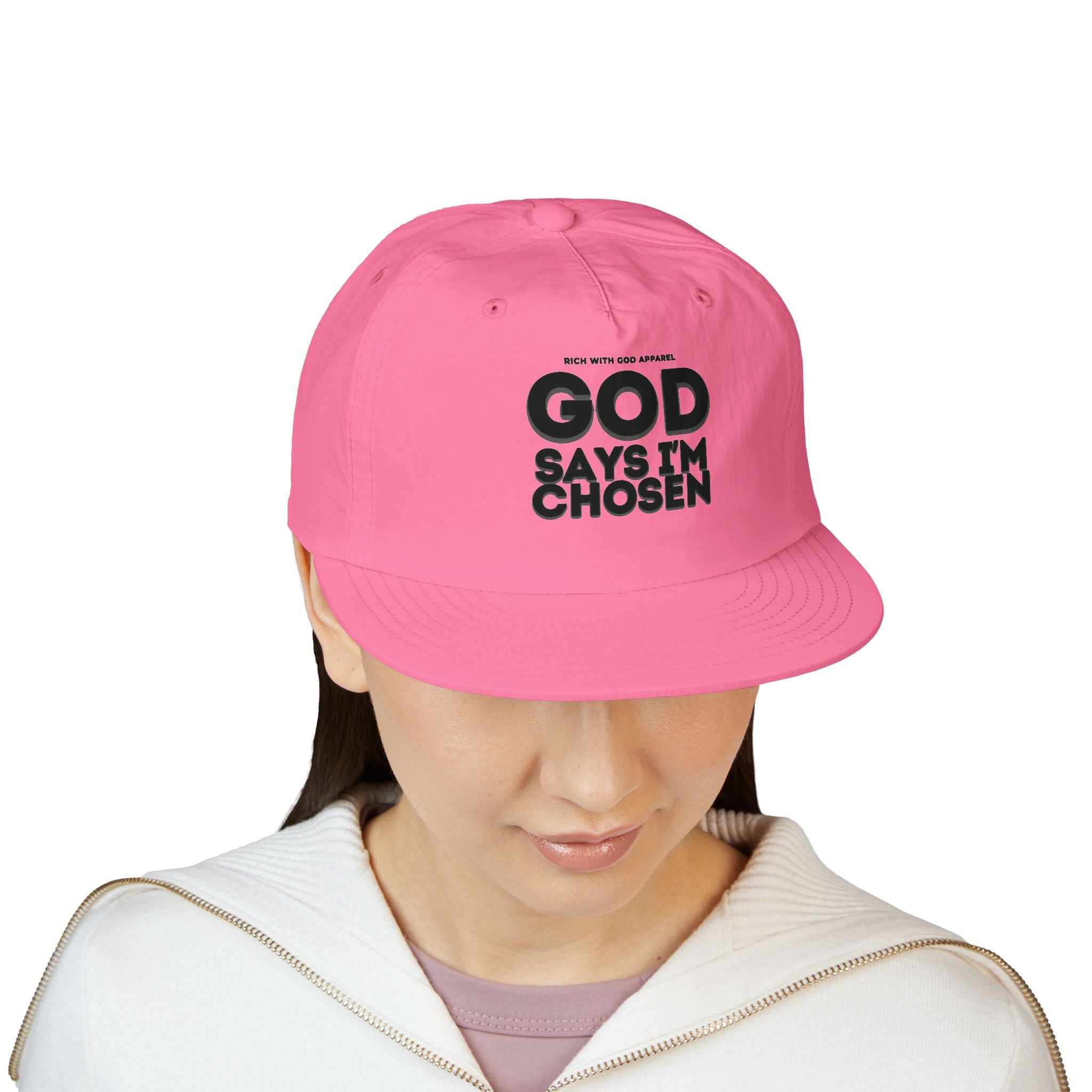 God Says I'm Chosen Surf Cap Snapback
