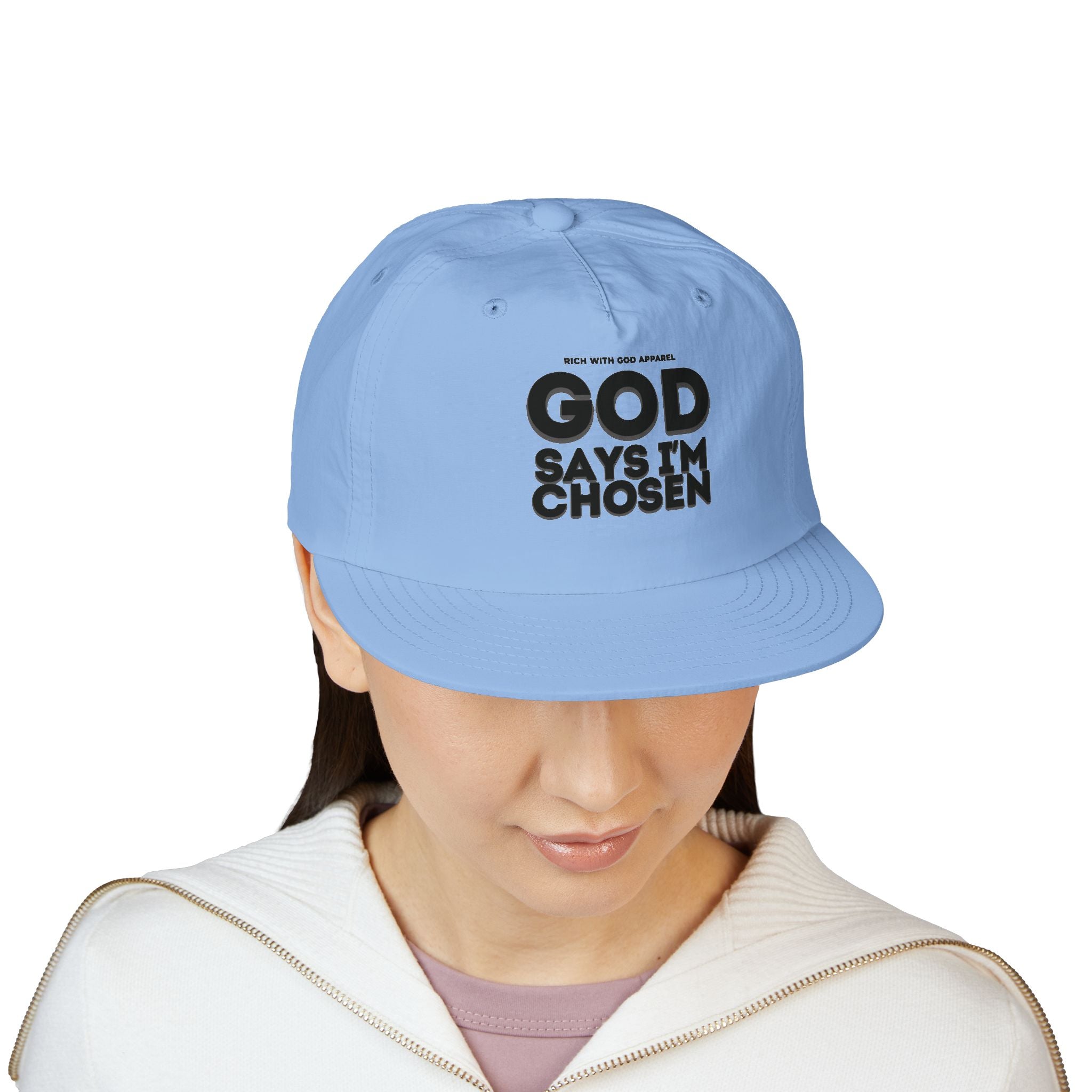 God Says I'm Chosen Surf Cap Snapback