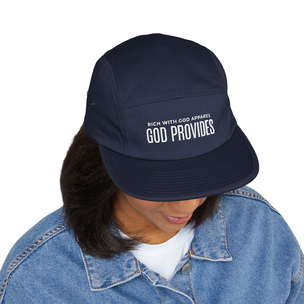 God Provides 5 Panel Cap (Embroidery)