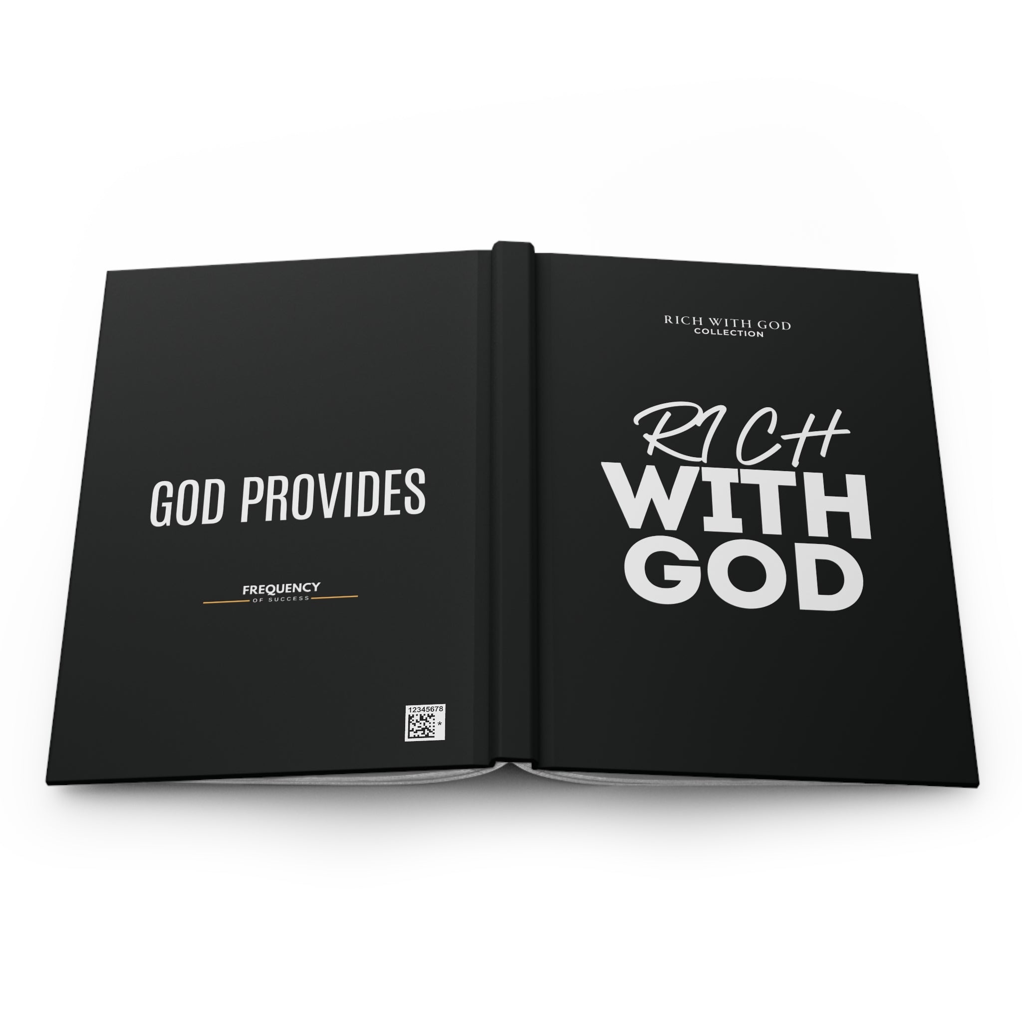 Rich With God Hardcover Journal Matte (Black)