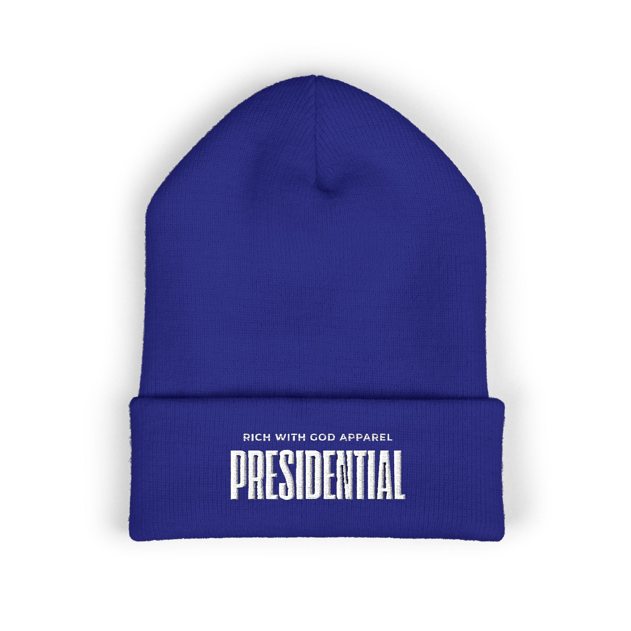 Presidential Embroidered Cuffed Beanie
