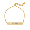 God's Soldier Adjustable Flat Bar Bracelet (Engraving)