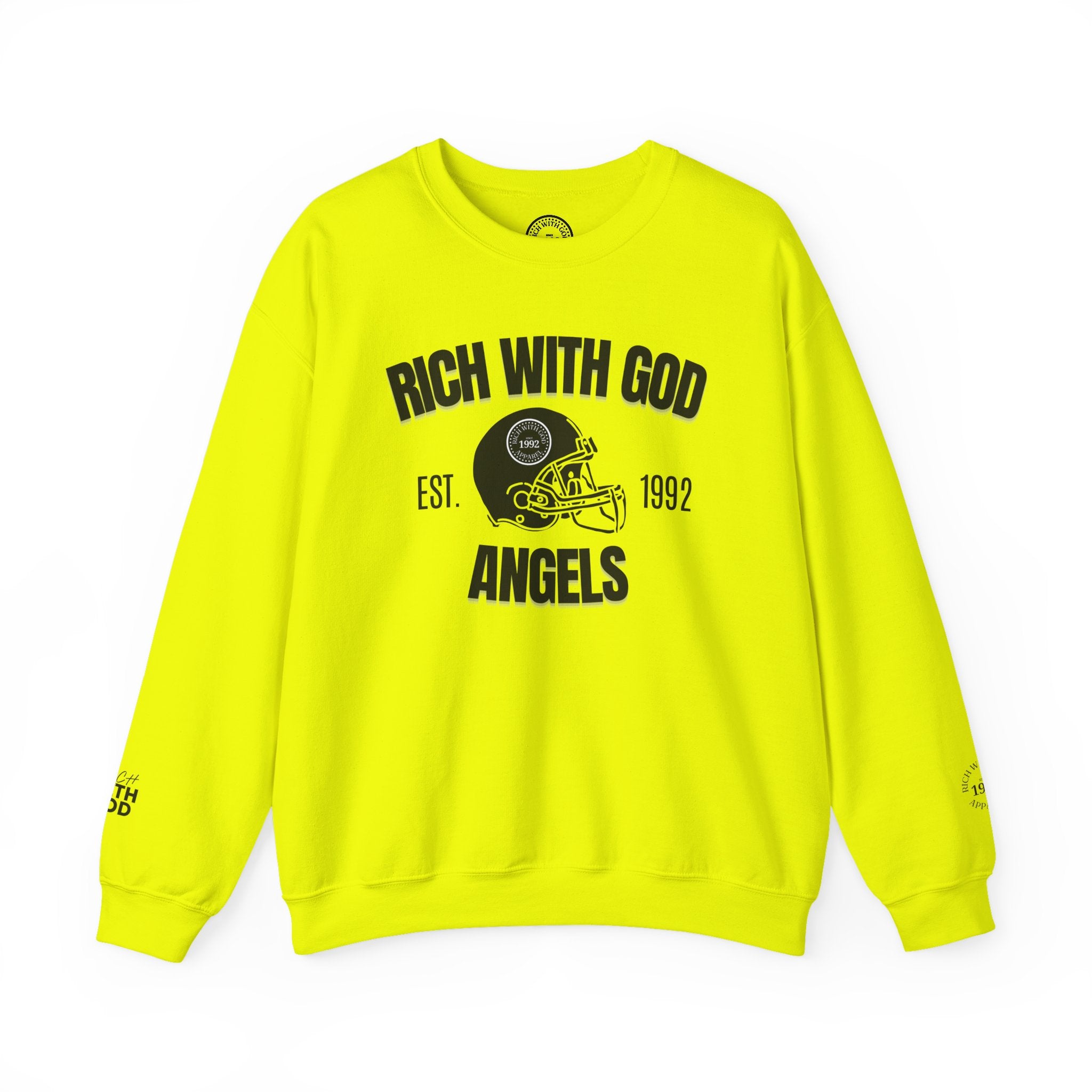 Rich With God Angels Crewneck Sweatshirt
