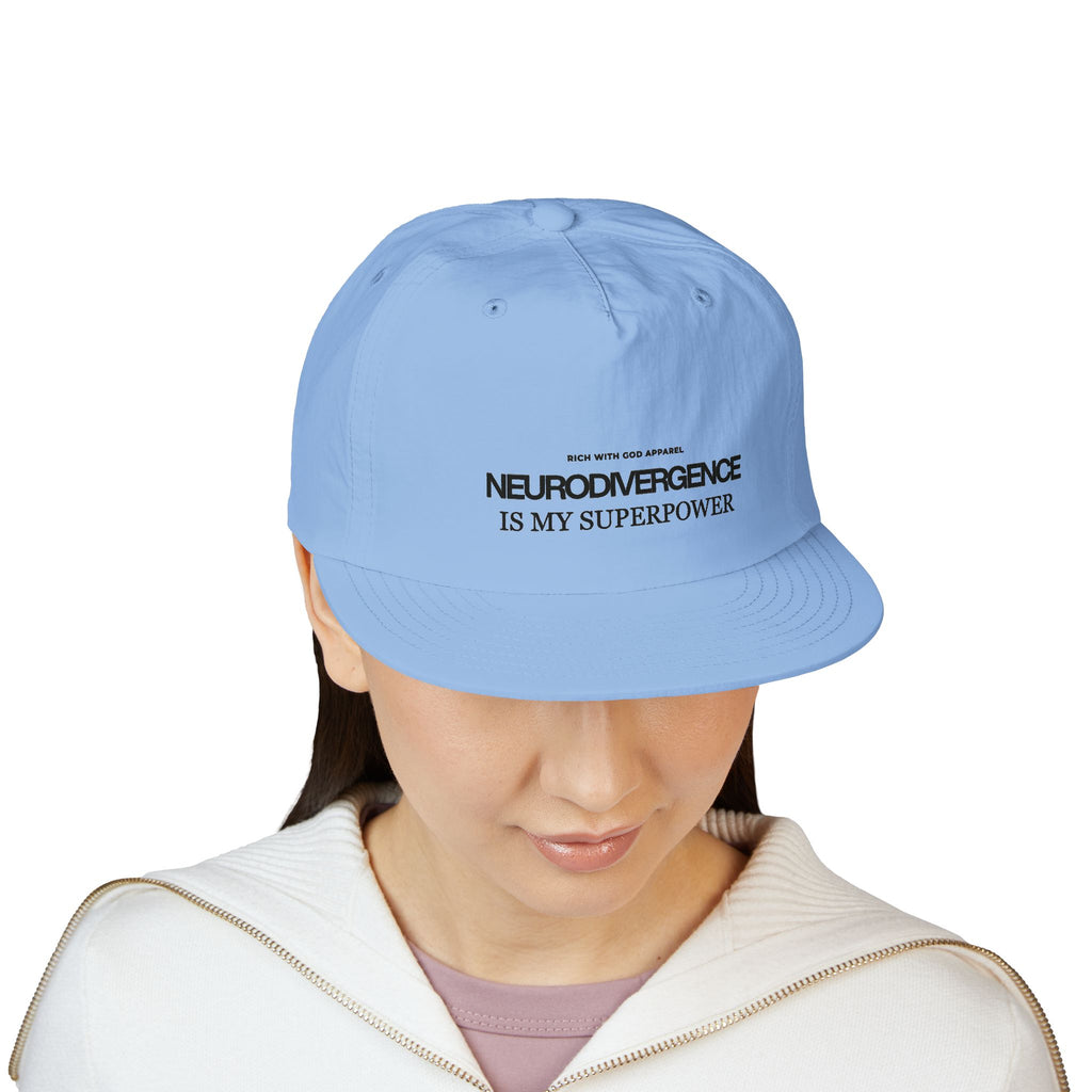 Neurodivergence is My Superpower Surf Cap Snapback