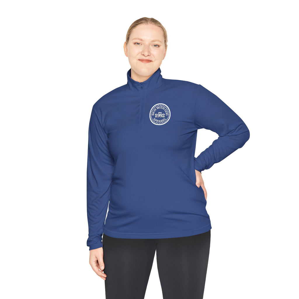 Rich With God Unisex Quarter-Zip Pullover