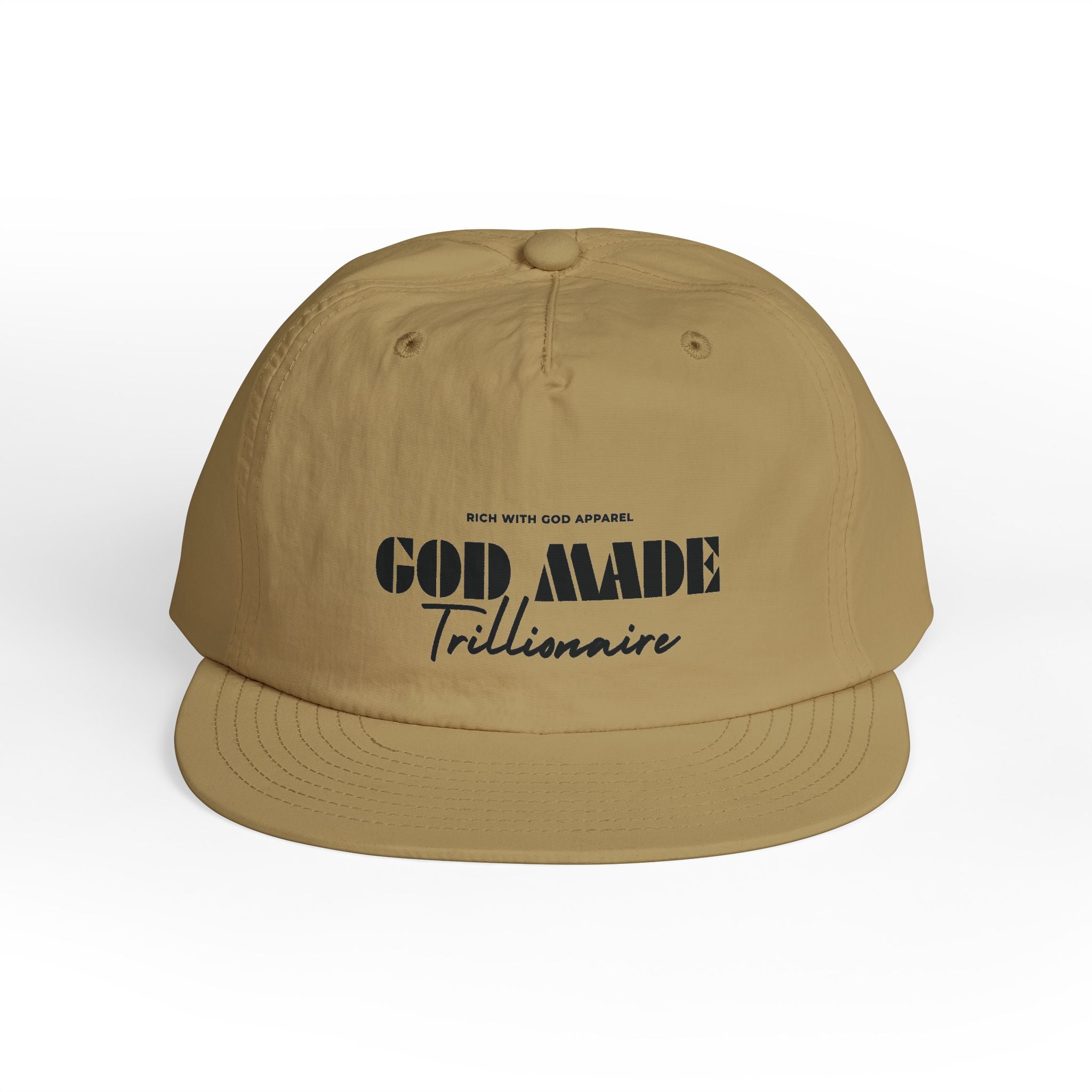 God Made Trillionaire Surf Cap Snapback