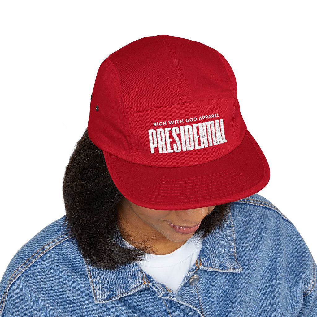 Presidential 5 Panel Cap (Embroidery)