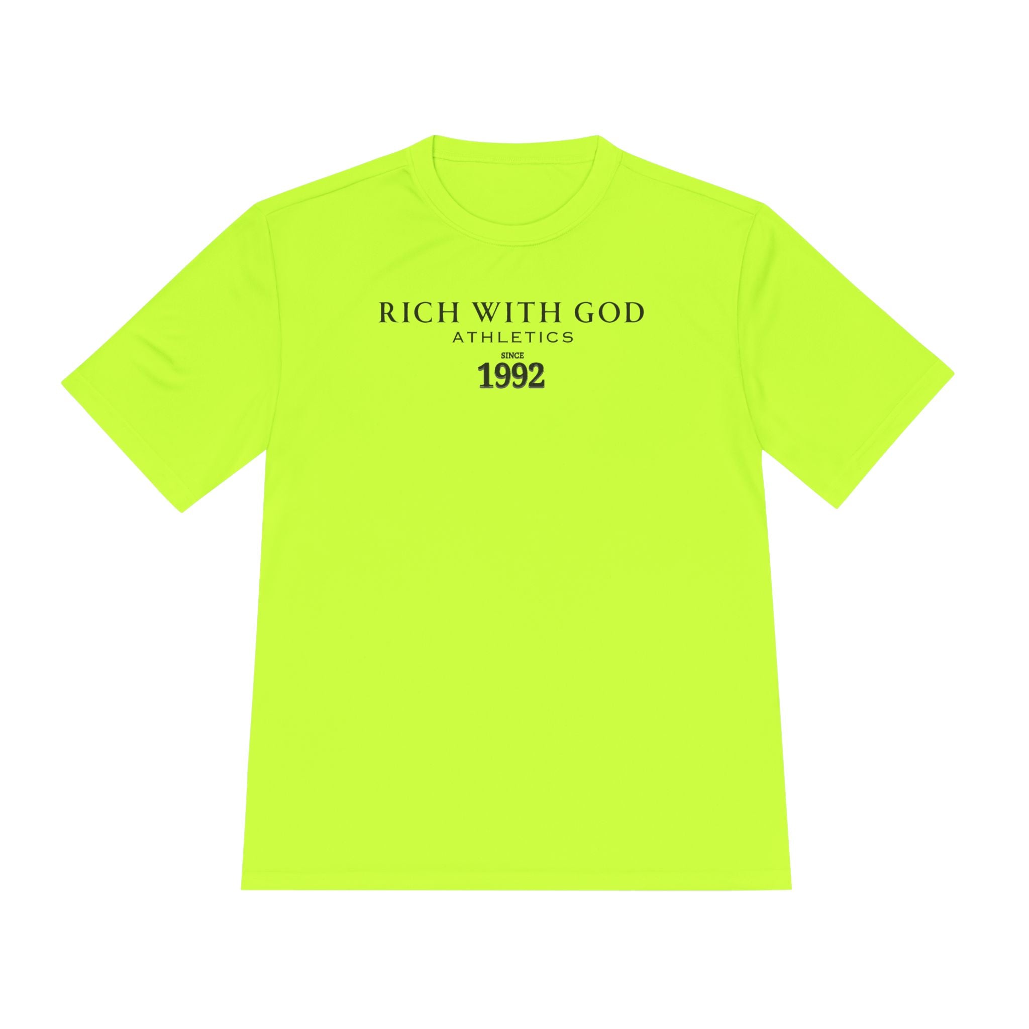 Rich With God Athletics Unisex Moisture Wicking Tee