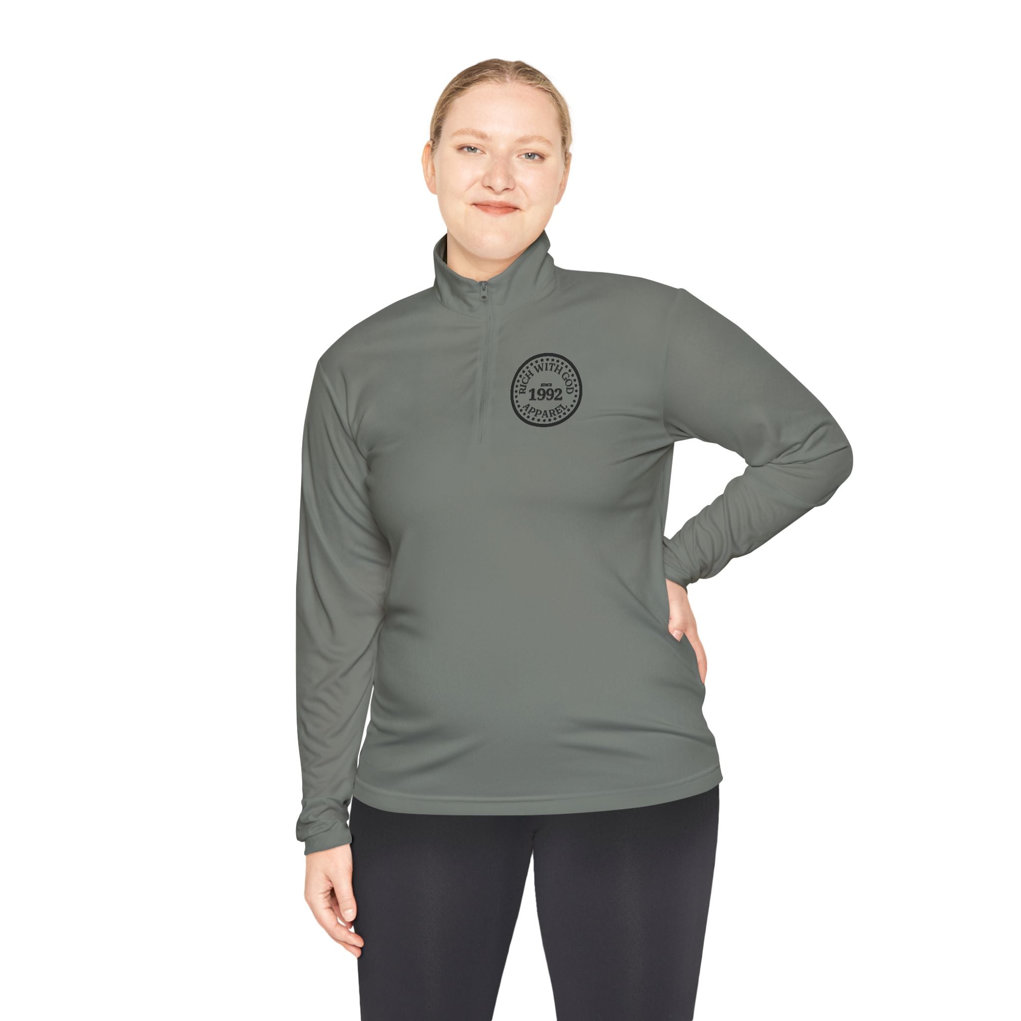 Rich With God Unisex Quarter-Zip Pullover