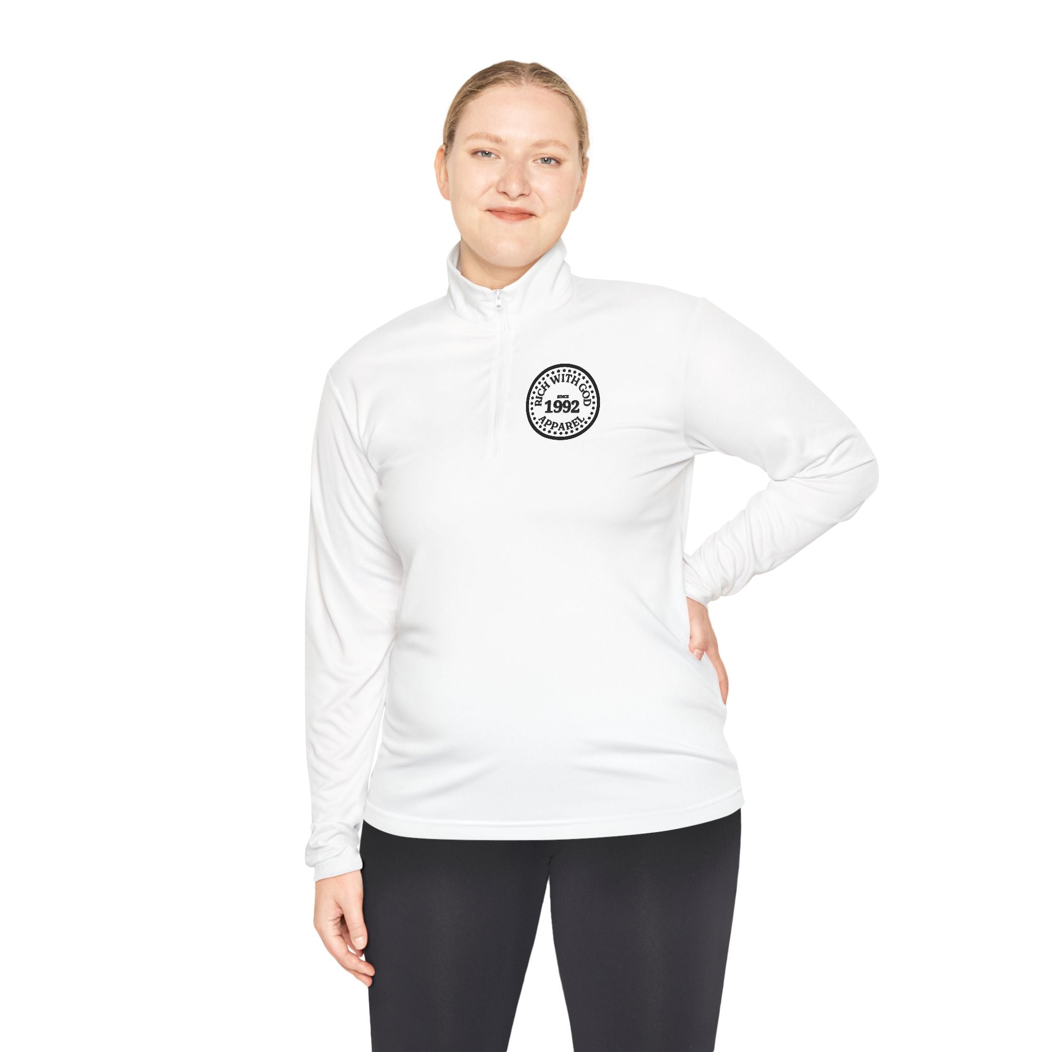 Rich With God Unisex Quarter-Zip Pullover
