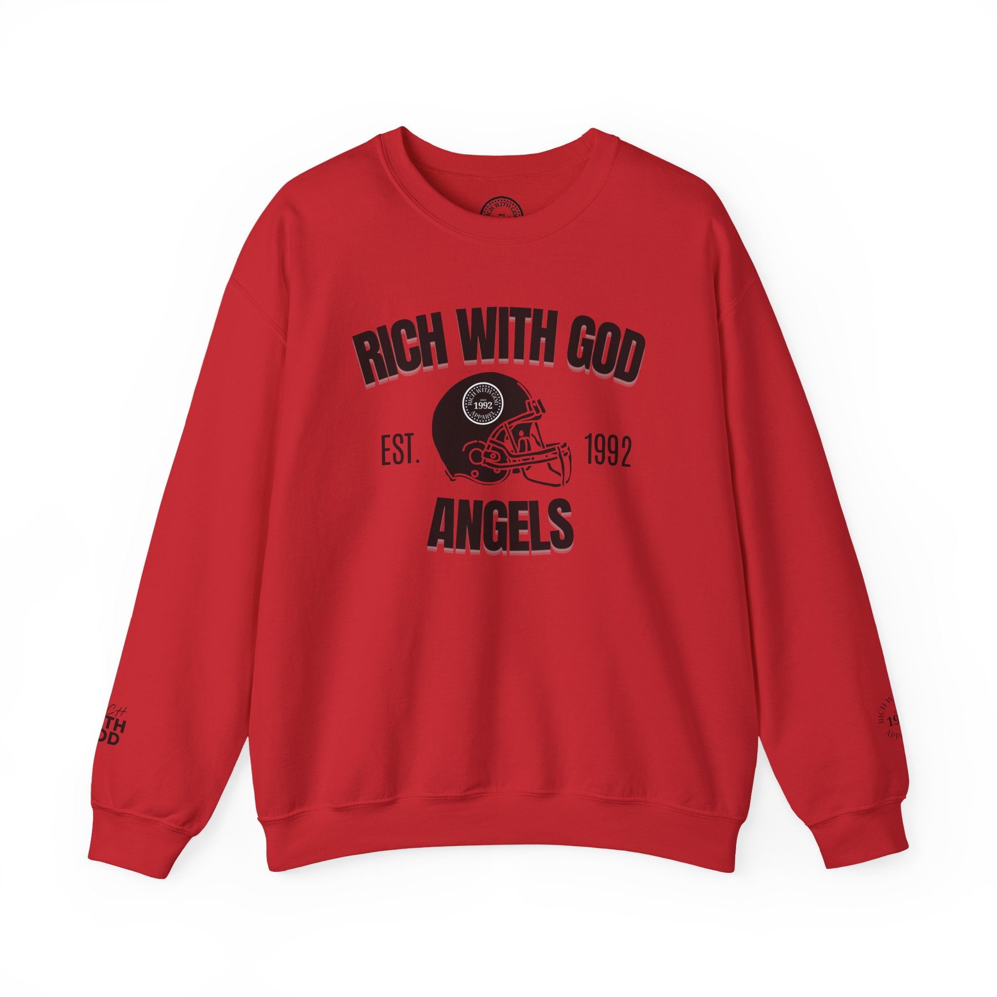 Rich With God Angels Crewneck Sweatshirt