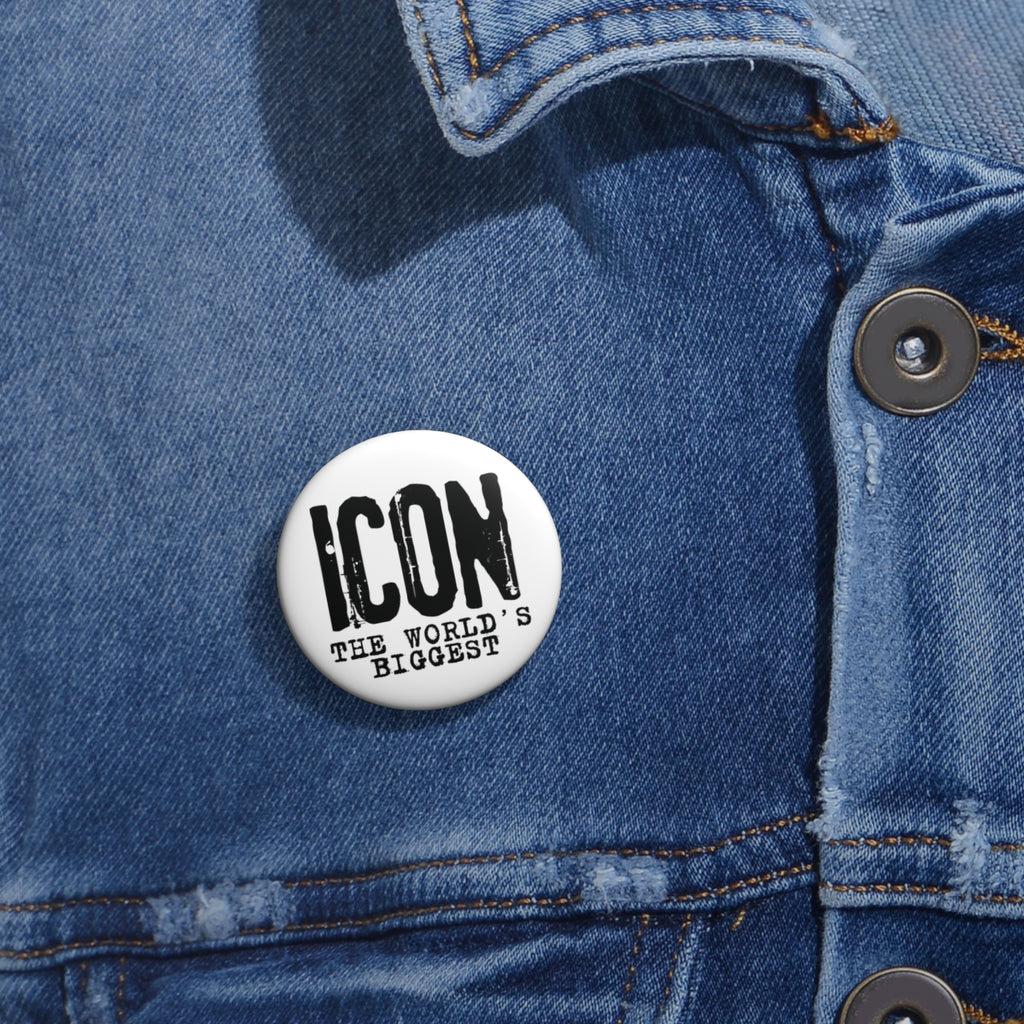 "Icon – The World’s Biggest" Pin Button