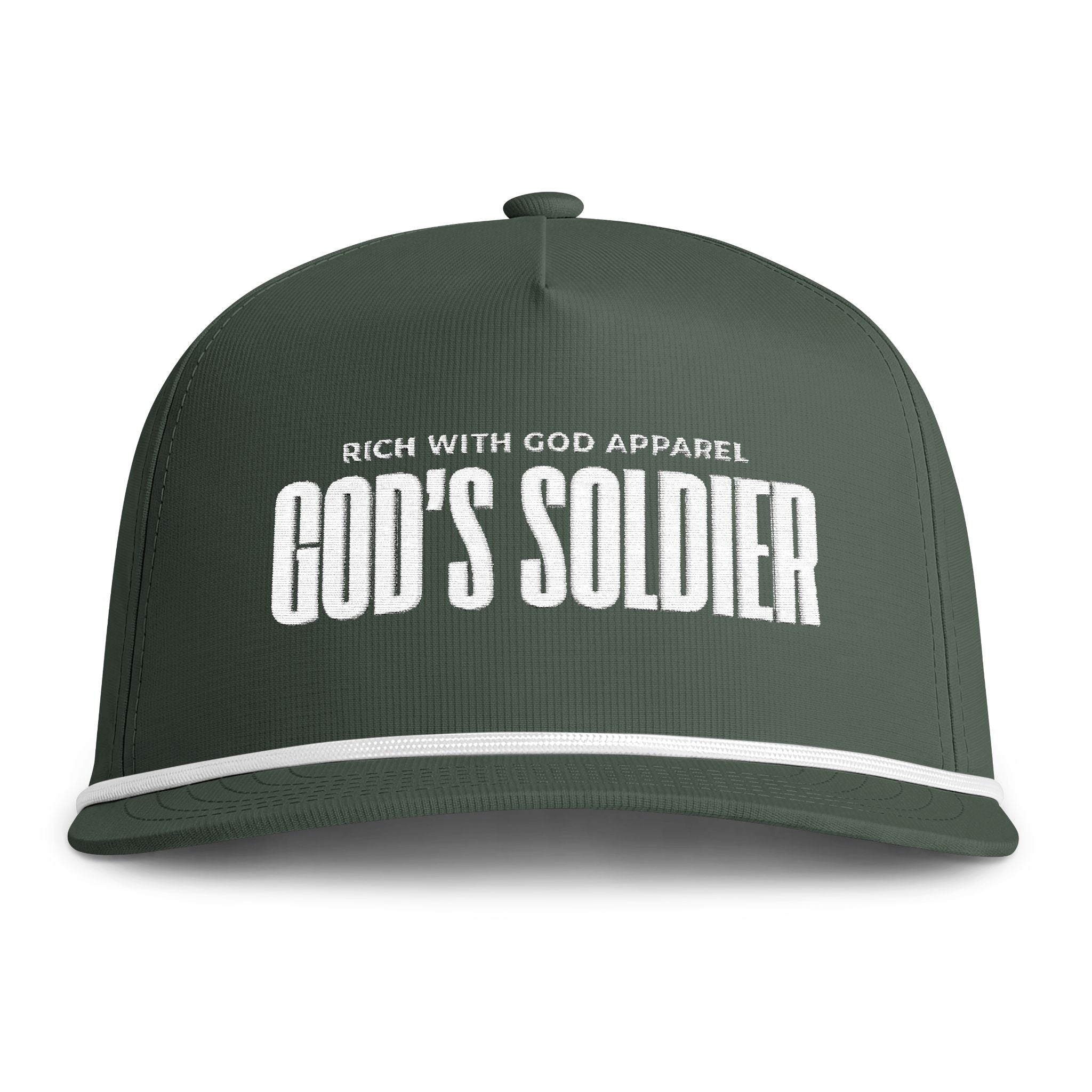 God's Soldier Sunwashed Rope Cap