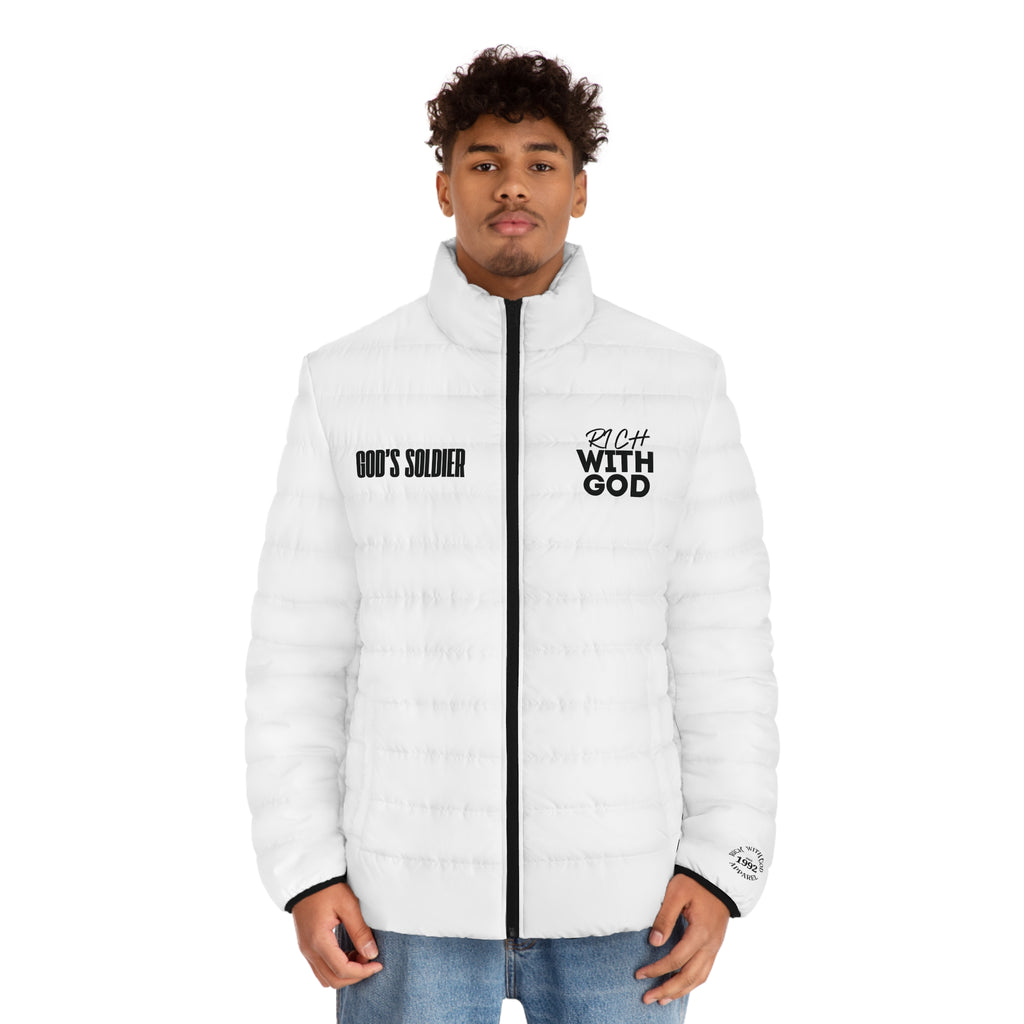 Rich With God Men's Puffer Jacket