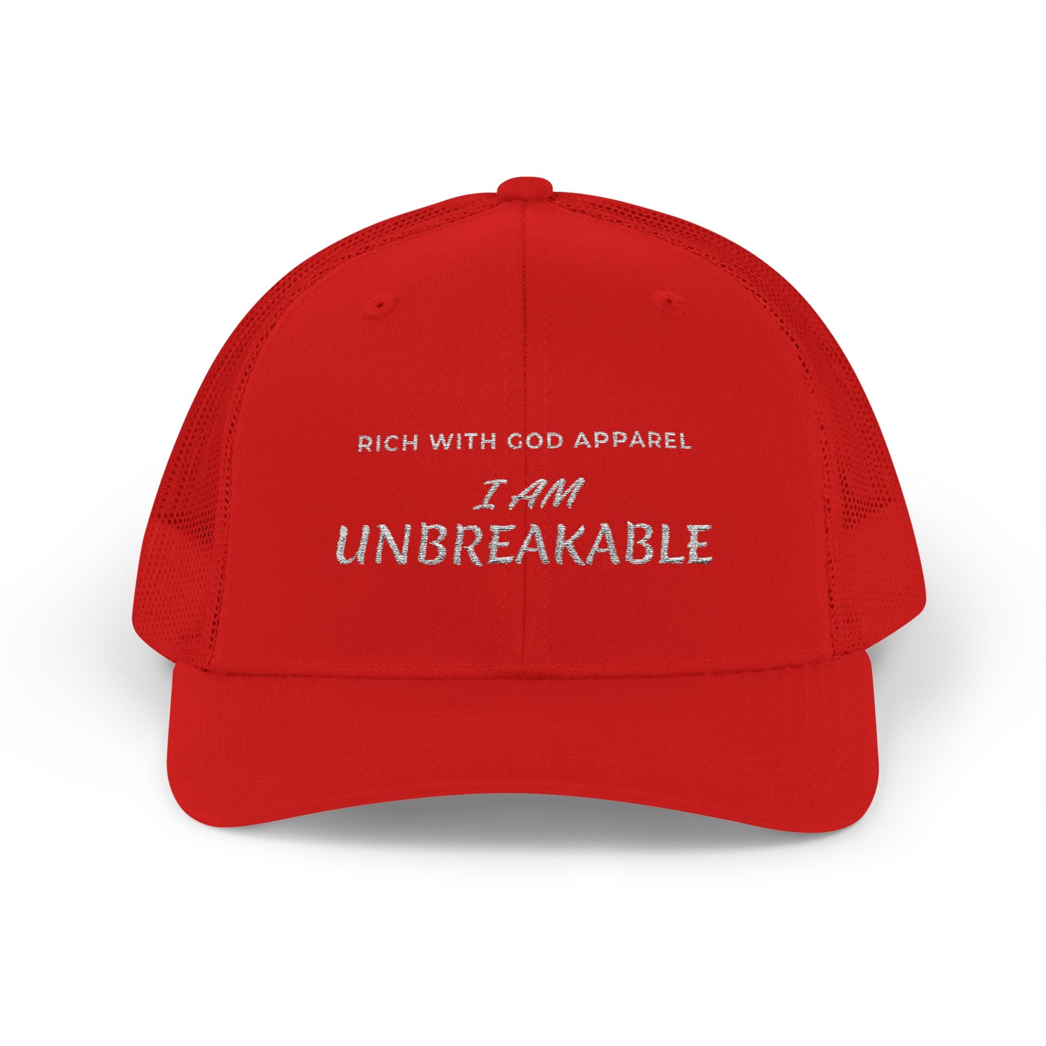I Am Unbreakable Snapback Trucker Cap
