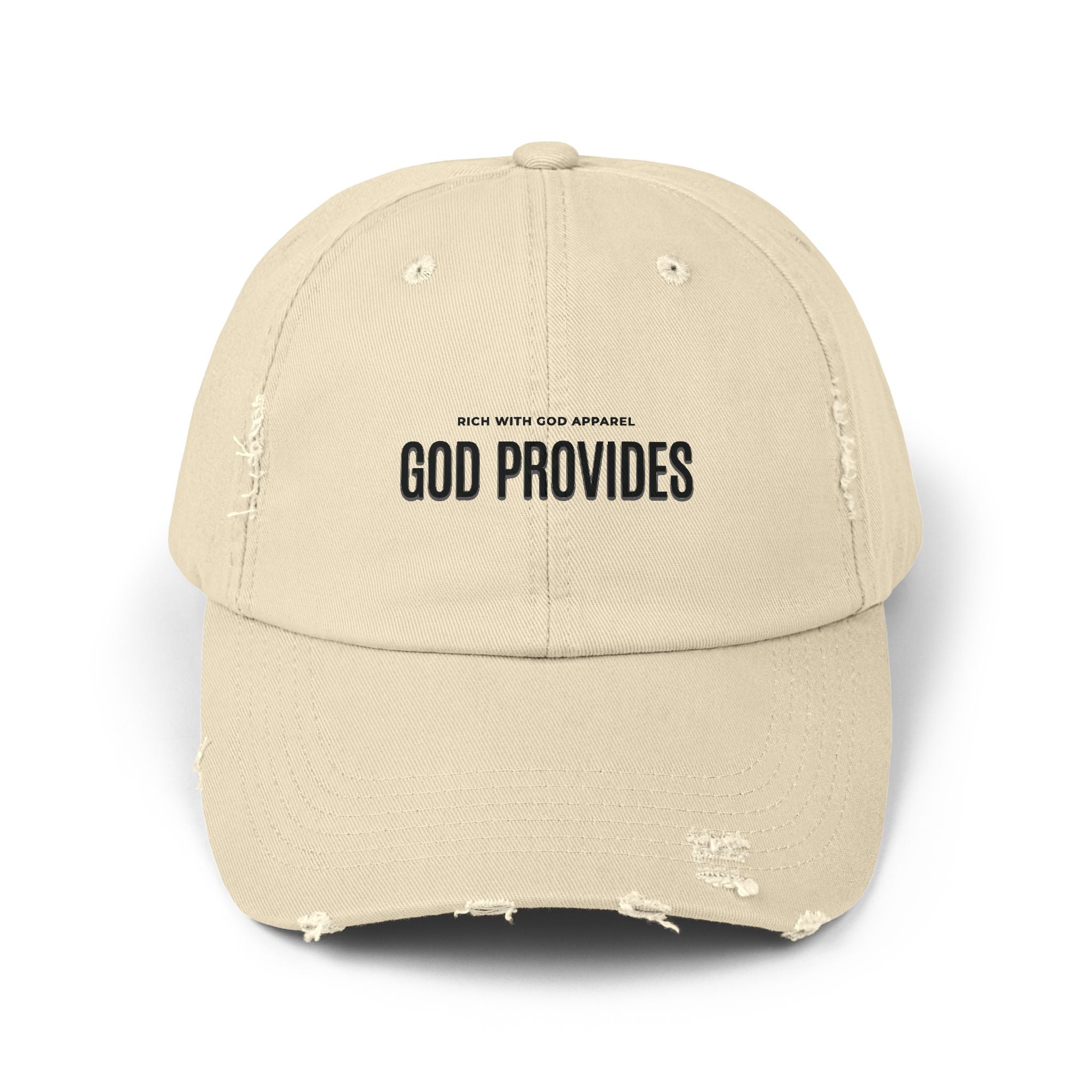 God Provides Unisex Distressed Cap