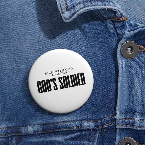 "God's Soldier" Pin Button