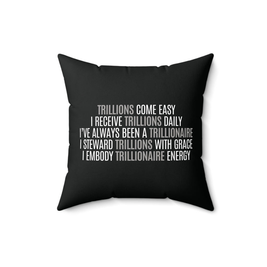 God Made Trillionaire Spun Polyester Square Pillow