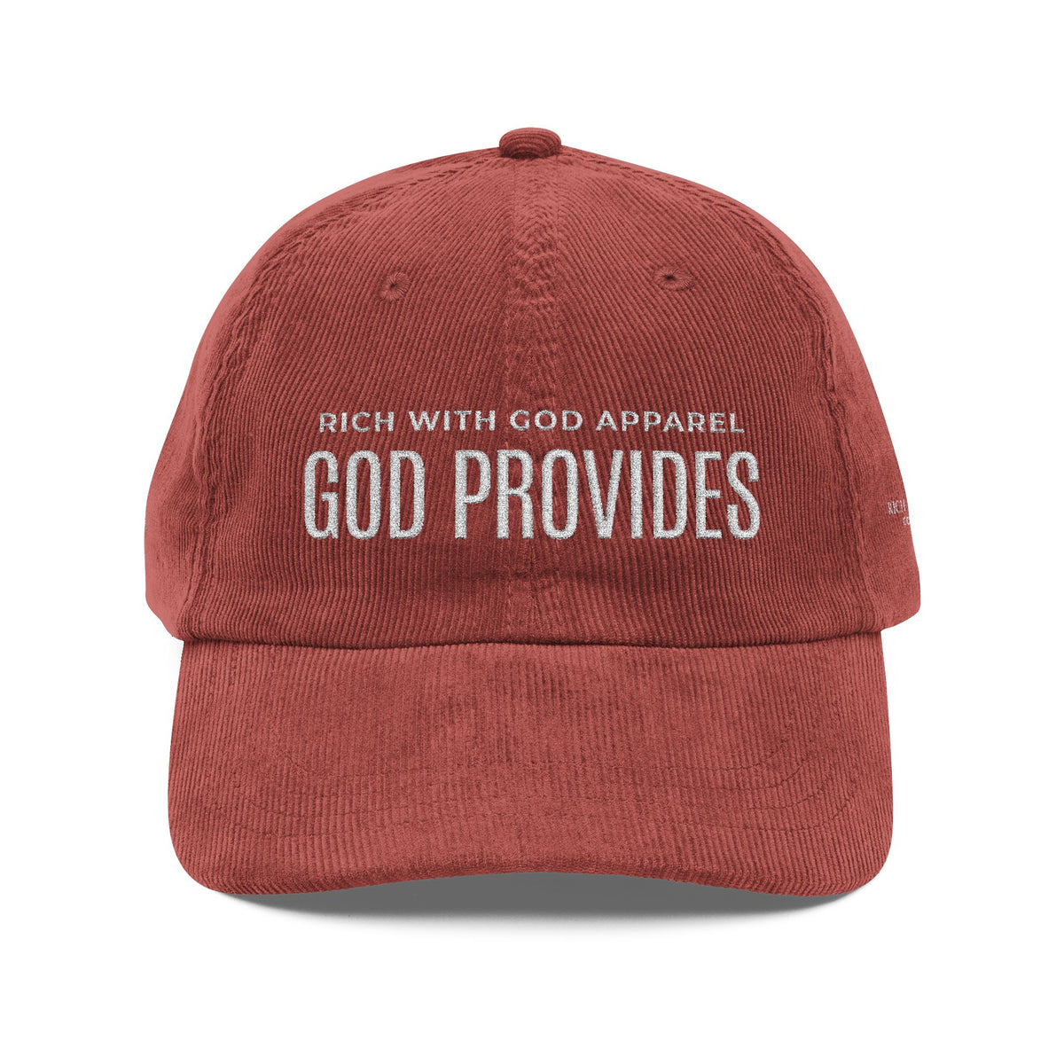 God Provides Vintage Corduroy Cap (Embroidery)