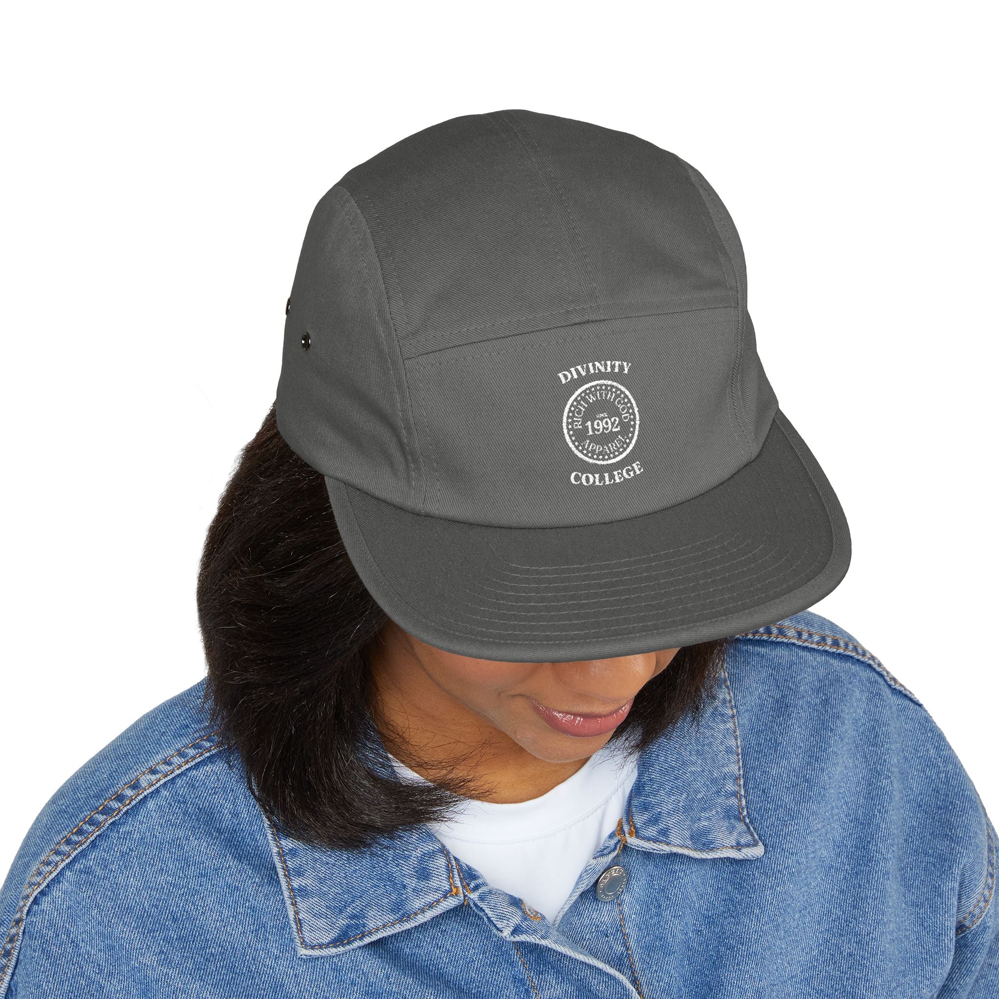 Divinity College 5 Panel Cap (Embroidery)