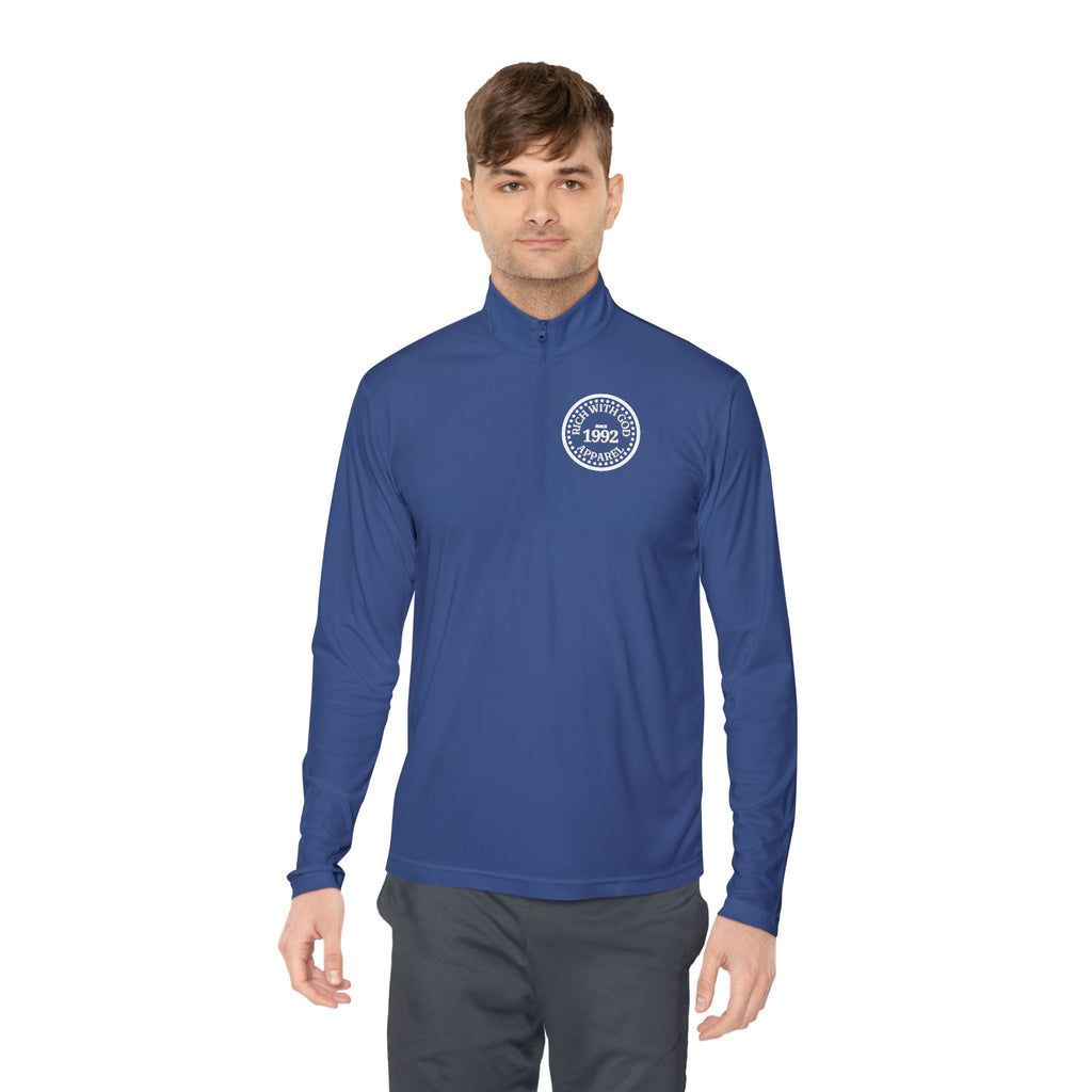 Rich With God Unisex Quarter-Zip Pullover