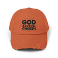God Says I'm Chosen Unisex Distressed Cap