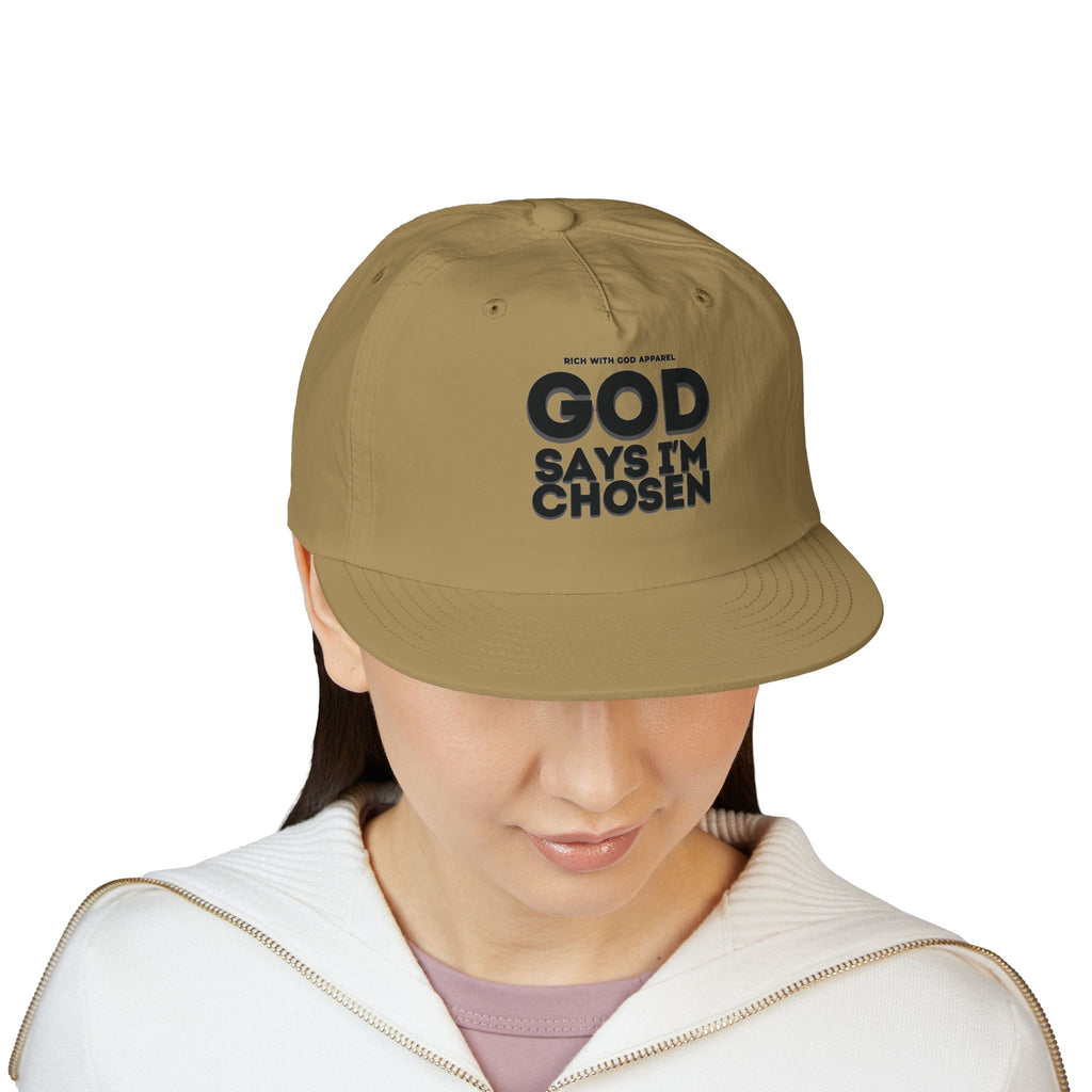 God Says I'm Chosen Surf Cap Snapback