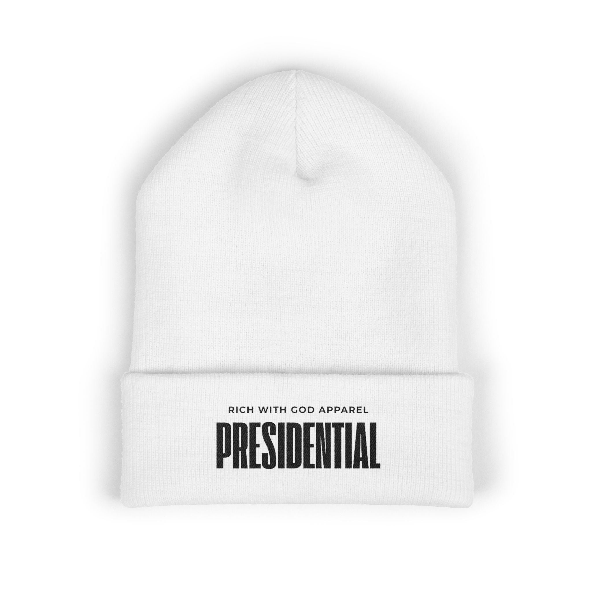 Presidential Embroidered Cuffed Beanie