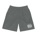"Rich With God" Graphic Jogger Shorts (Dark Grey)