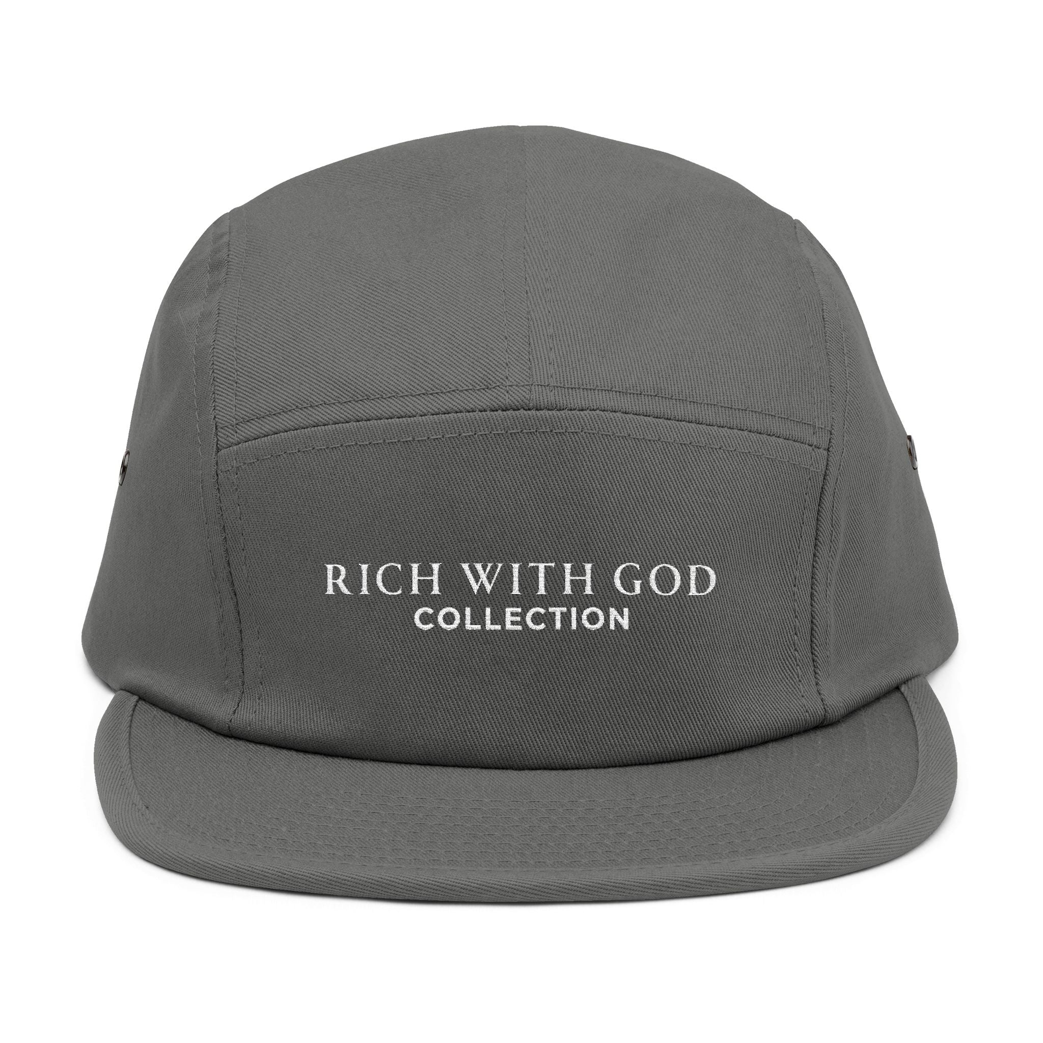 Rich With God Collection 5 Panel Cap (Embroidery)