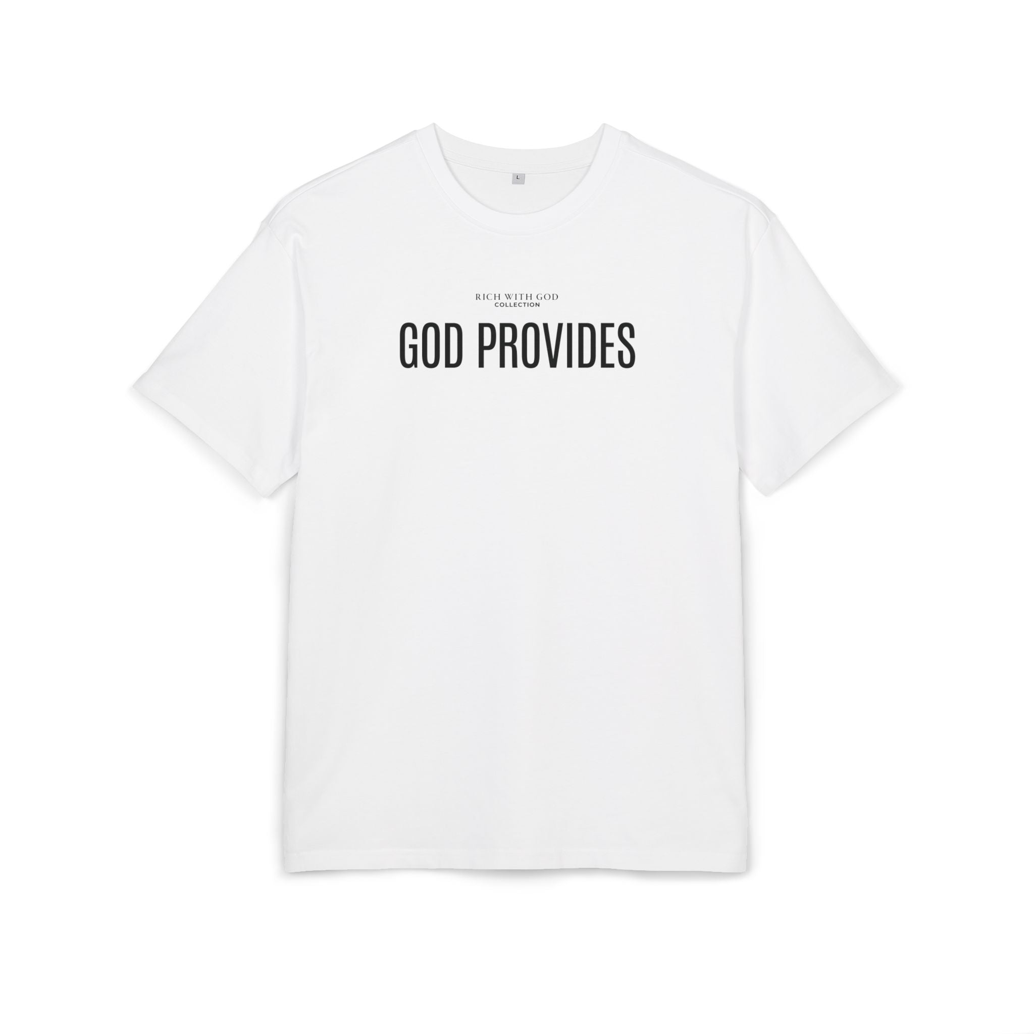 God Provides Oversized Graphic Tee