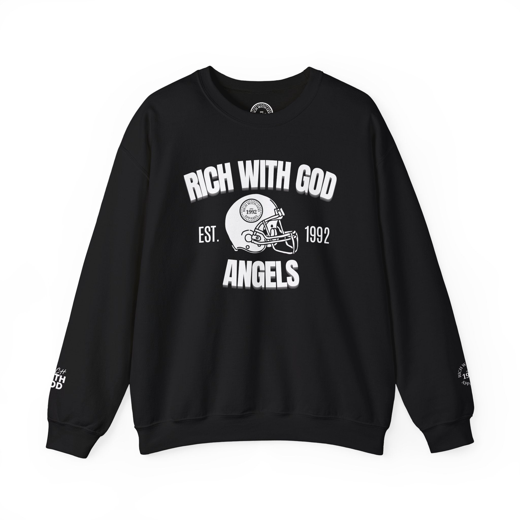 Rich With God Angels Crewneck Sweatshirt