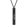 God Made Trillionaire Vertical Bar Necklace (Engraving)