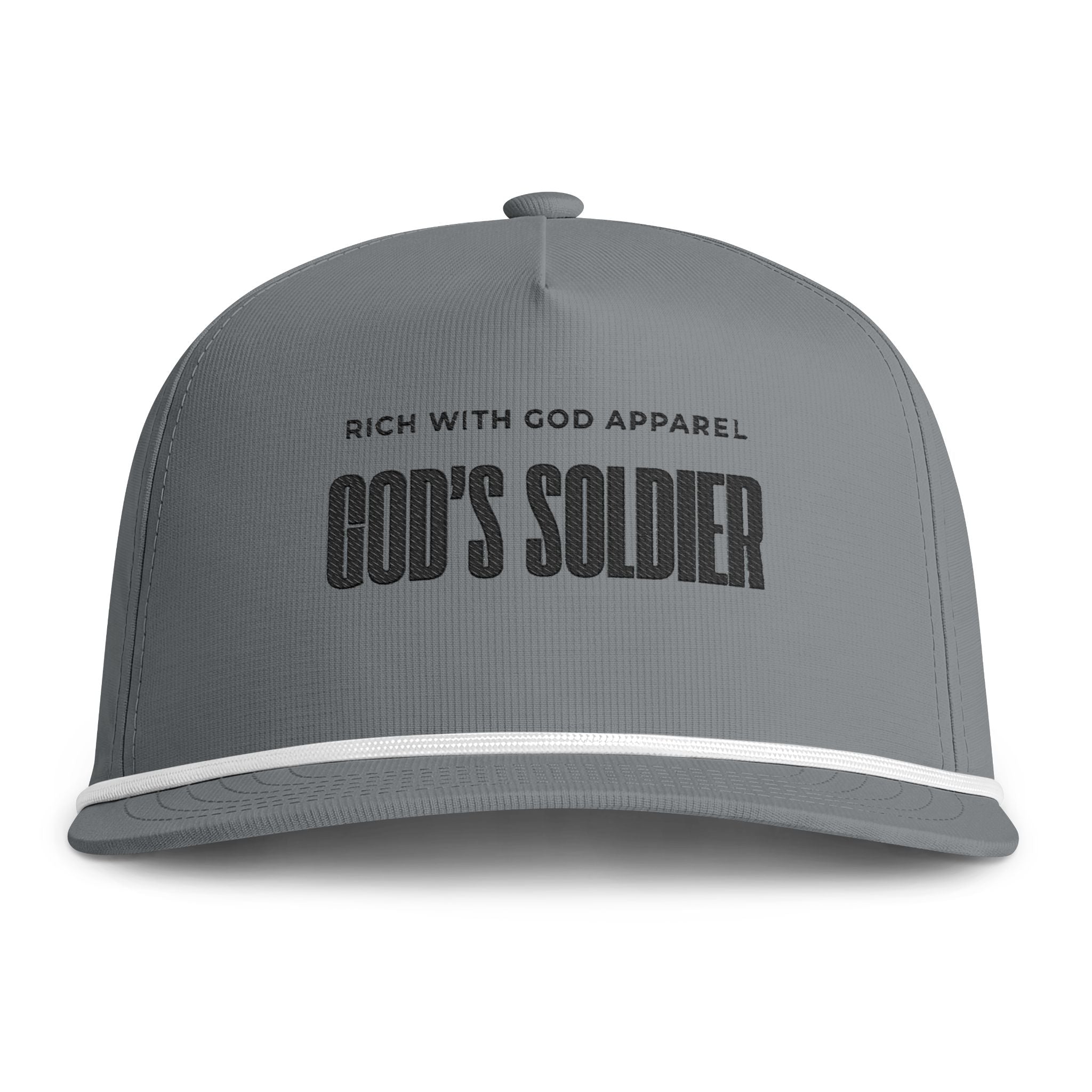 God's Soldier Sunwashed Rope Cap