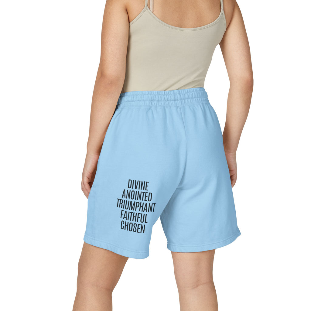 Rich With God Unisex Garment-Dyed Lightweight Fleece Sweat Shorts
