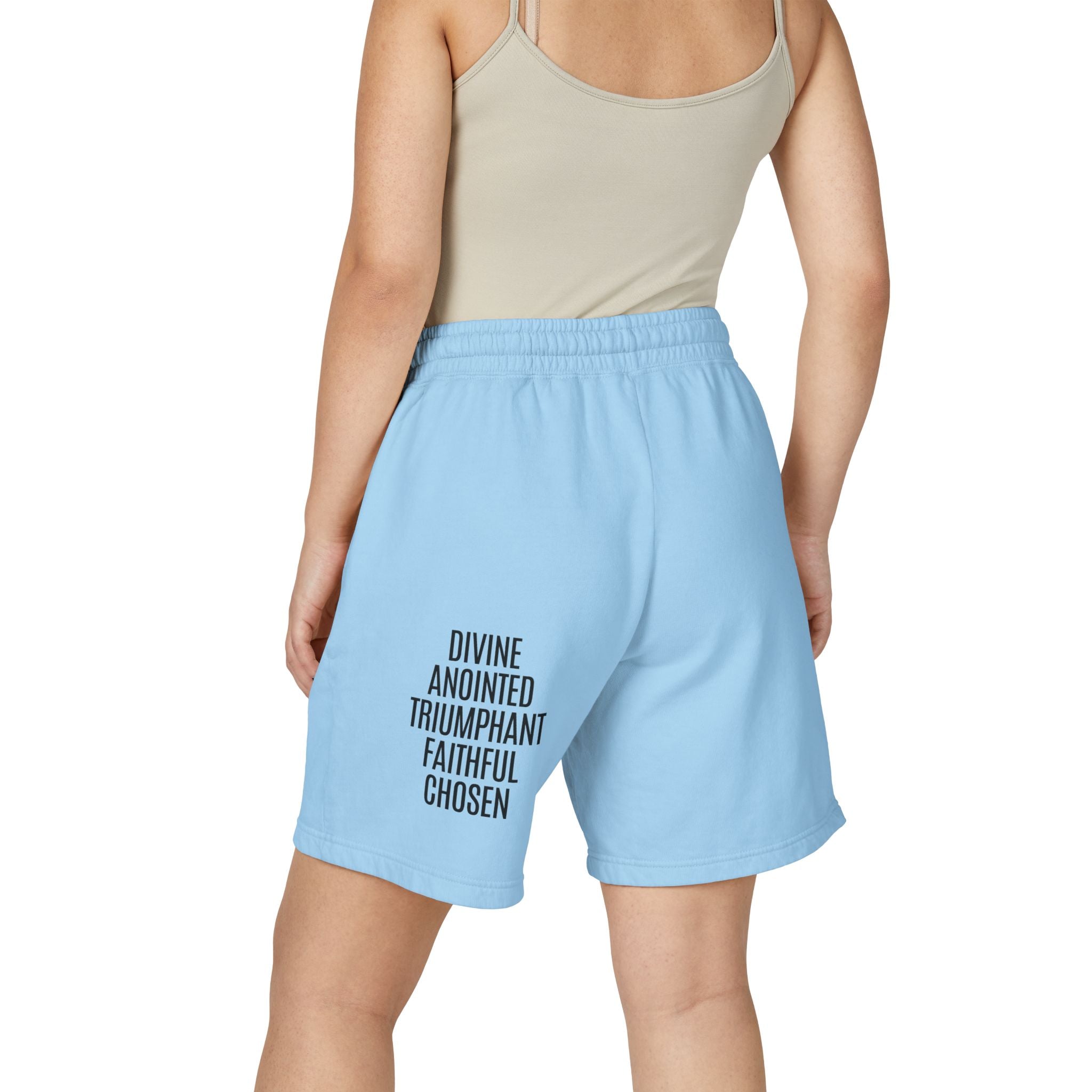 Rich With God Unisex Garment-Dyed Lightweight Fleece Sweat Shorts
